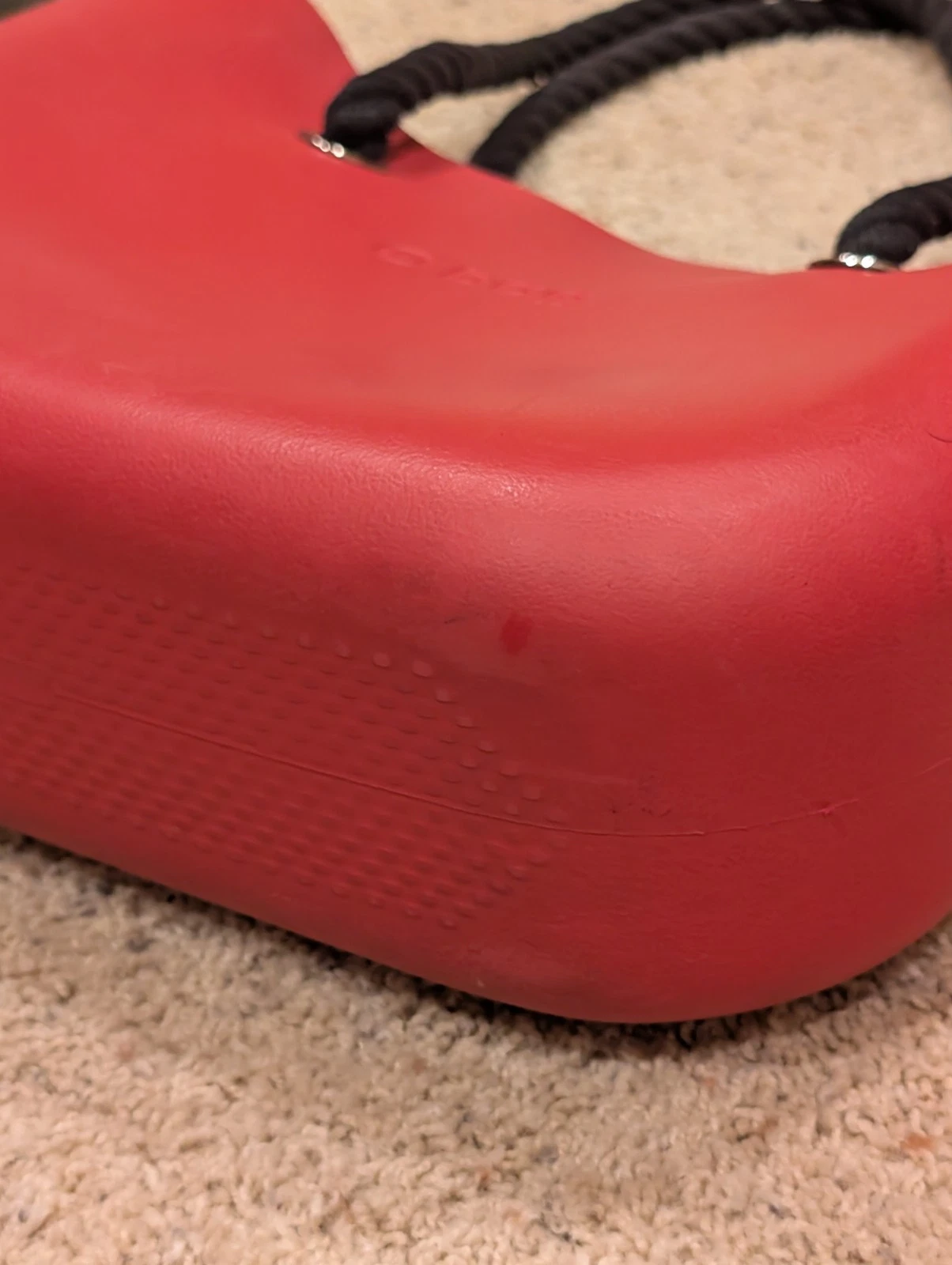 O bag Red Large 16''x 12'' Tote with Extras Made in Italy - O Bag