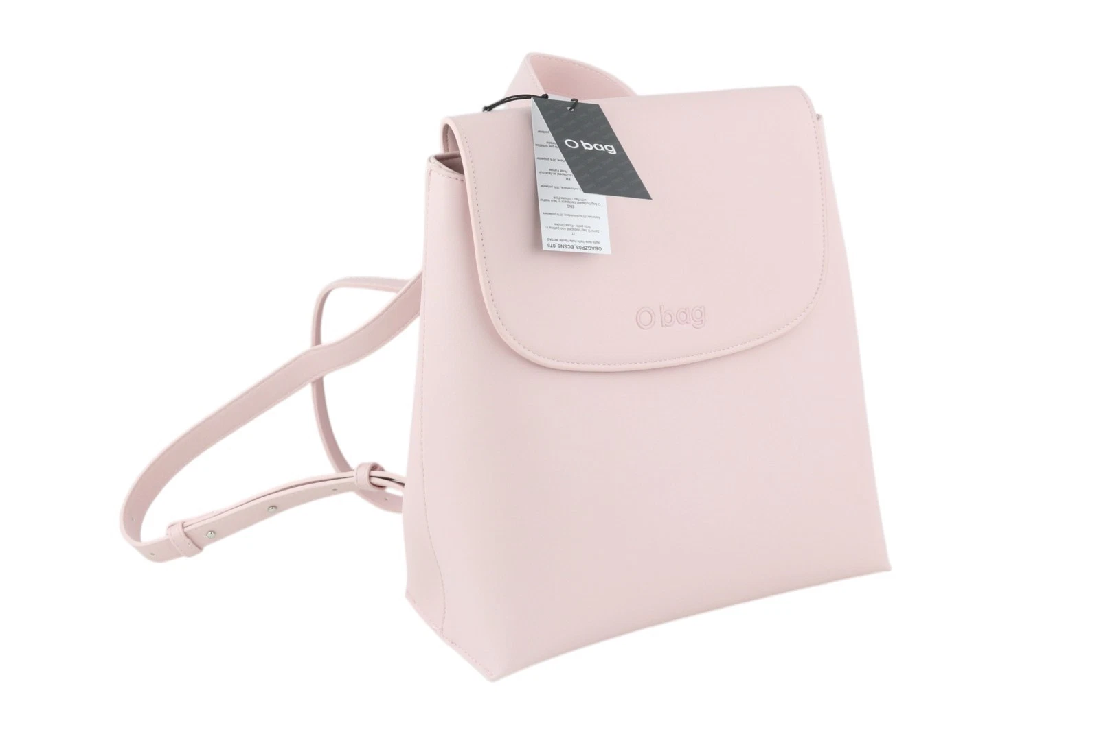 O BAG Women's Backpack Bag OS Light Pink Double Handle Rucksack Magnetic Closure - O Bag