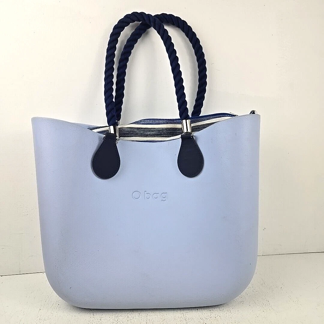 O Bag Italy Blue Foam Women's Double Handles Large Tote Shoulder Handbag - O Bag