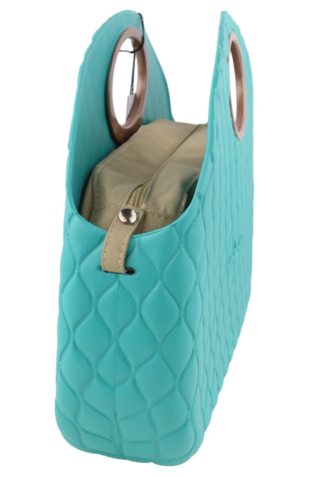O BAG Moon Women bag OS Blue Mint Quilted Handle Inner bag - O Bag