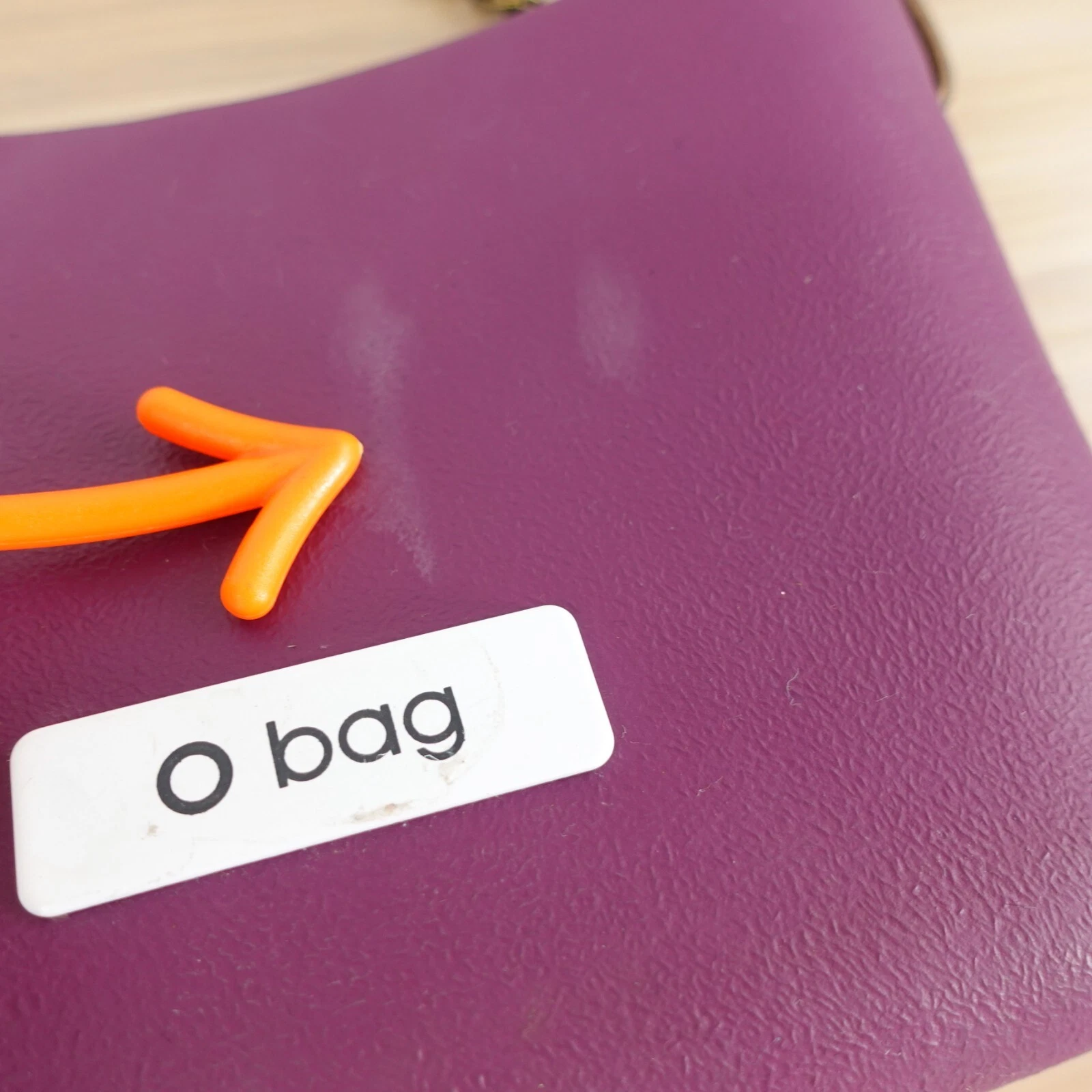 Plum Crossbody Purse Sling Gold Chain Small Italian Rubber Bag Clutch ITALY - O Bag