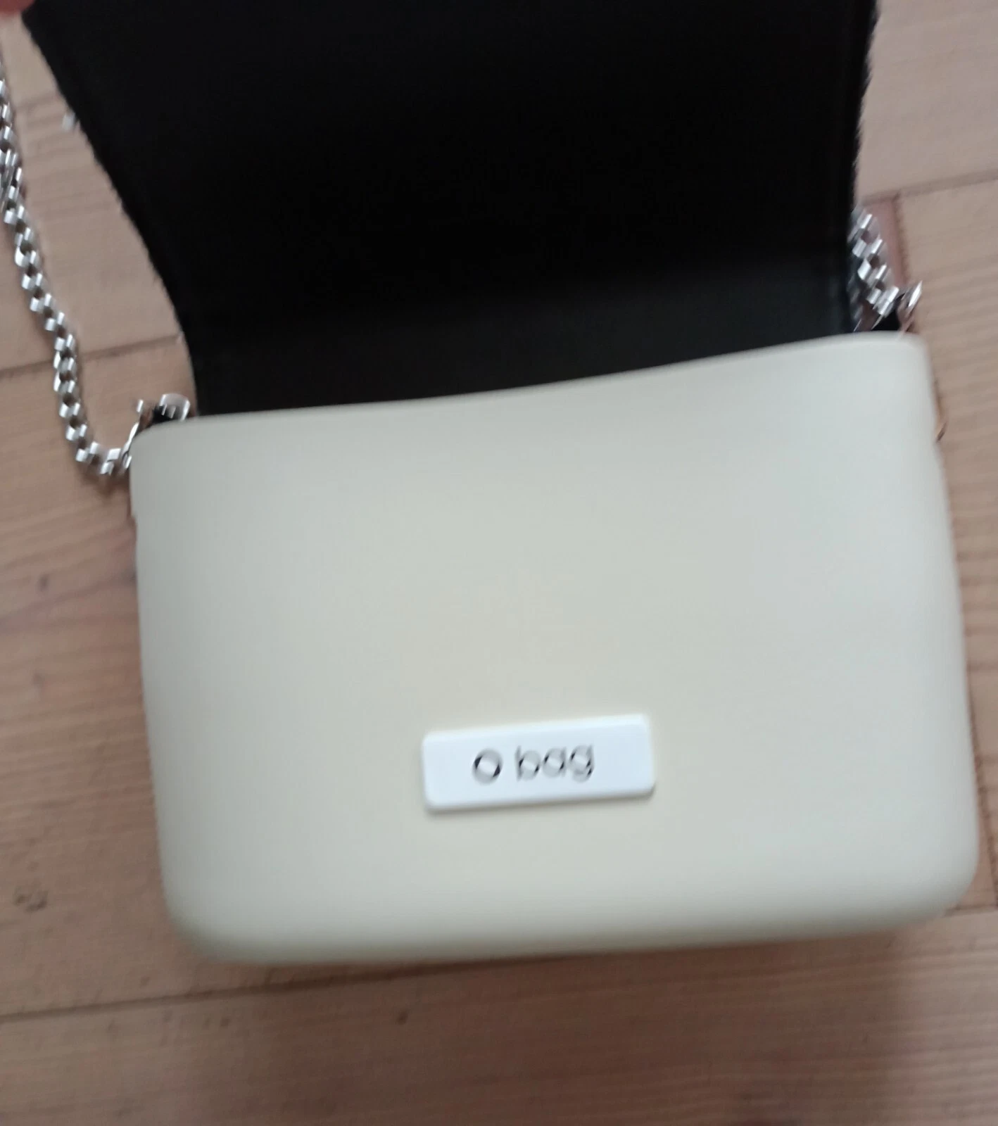 O-bag handbag, with tweed fabric. - O Bag