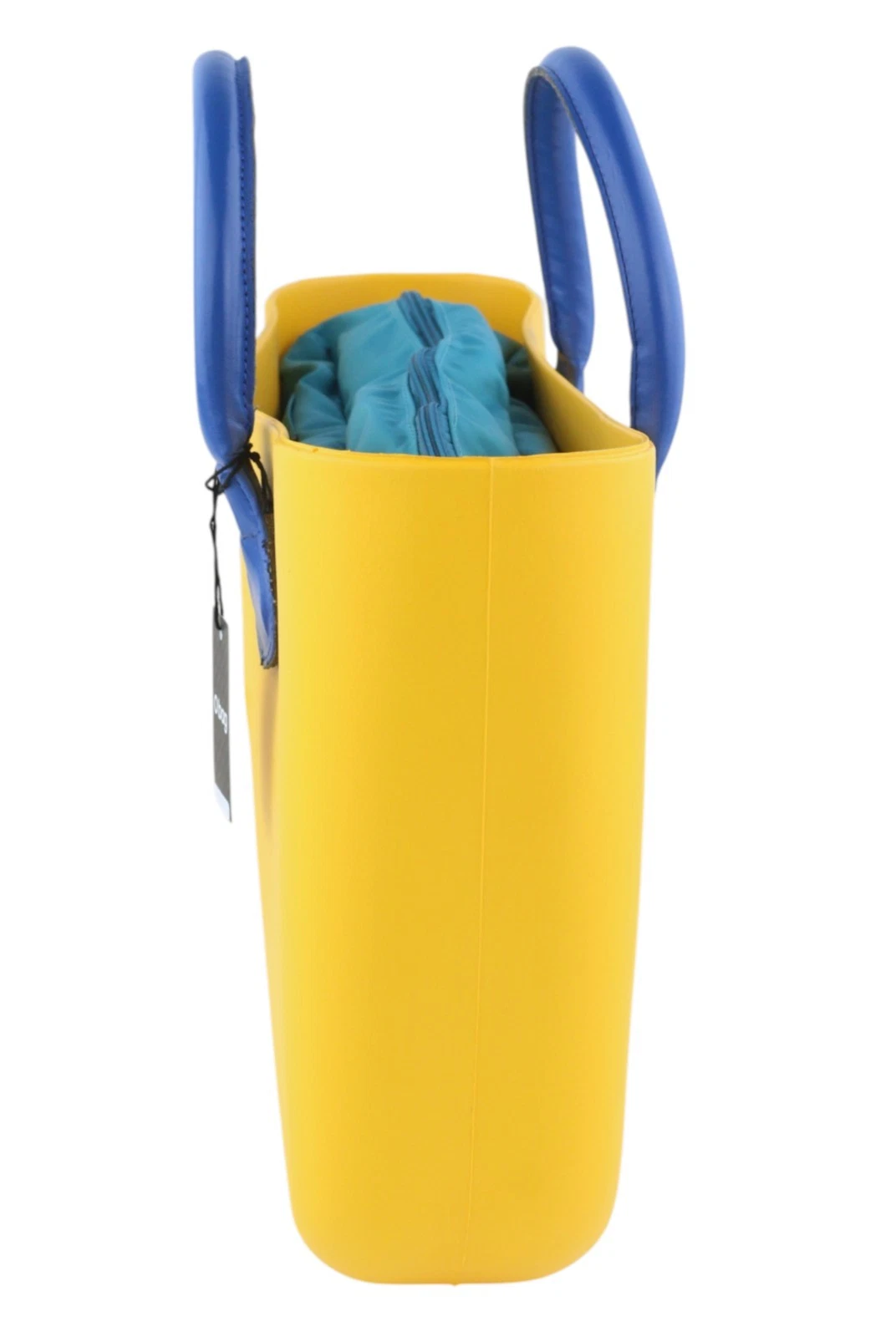 O Bag Mini Women Bag OS Yellow Blue Double Handles Zipper Square - O Bag