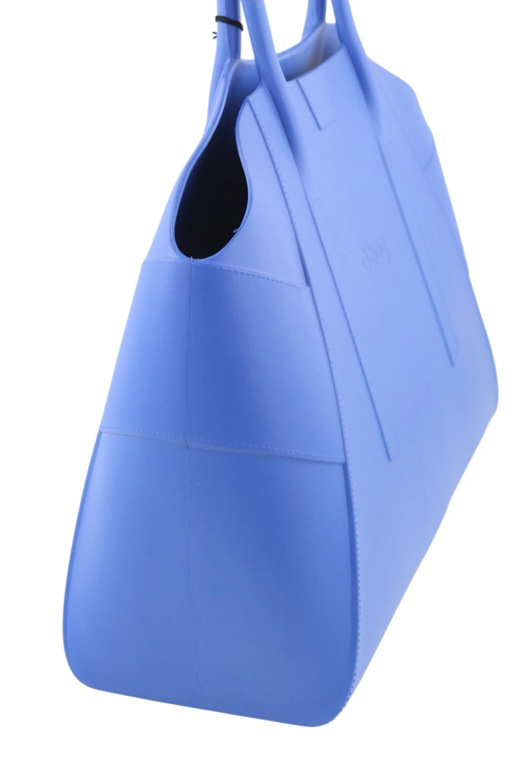 O Bag Unique Women Bag OS Mid Blue Textured Silicone Waterproof Double Handle - O Bag