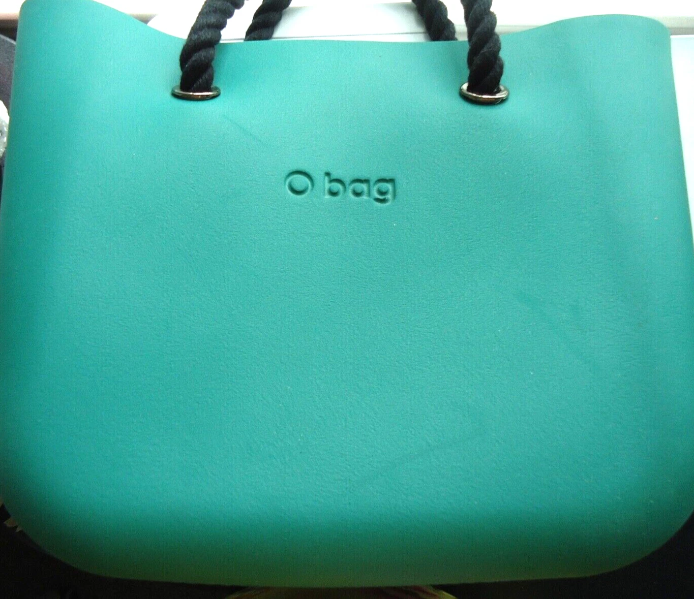 Obag Designed By E. Magenta Made In Italy Women'a Green Rubber Handbag - O Bag