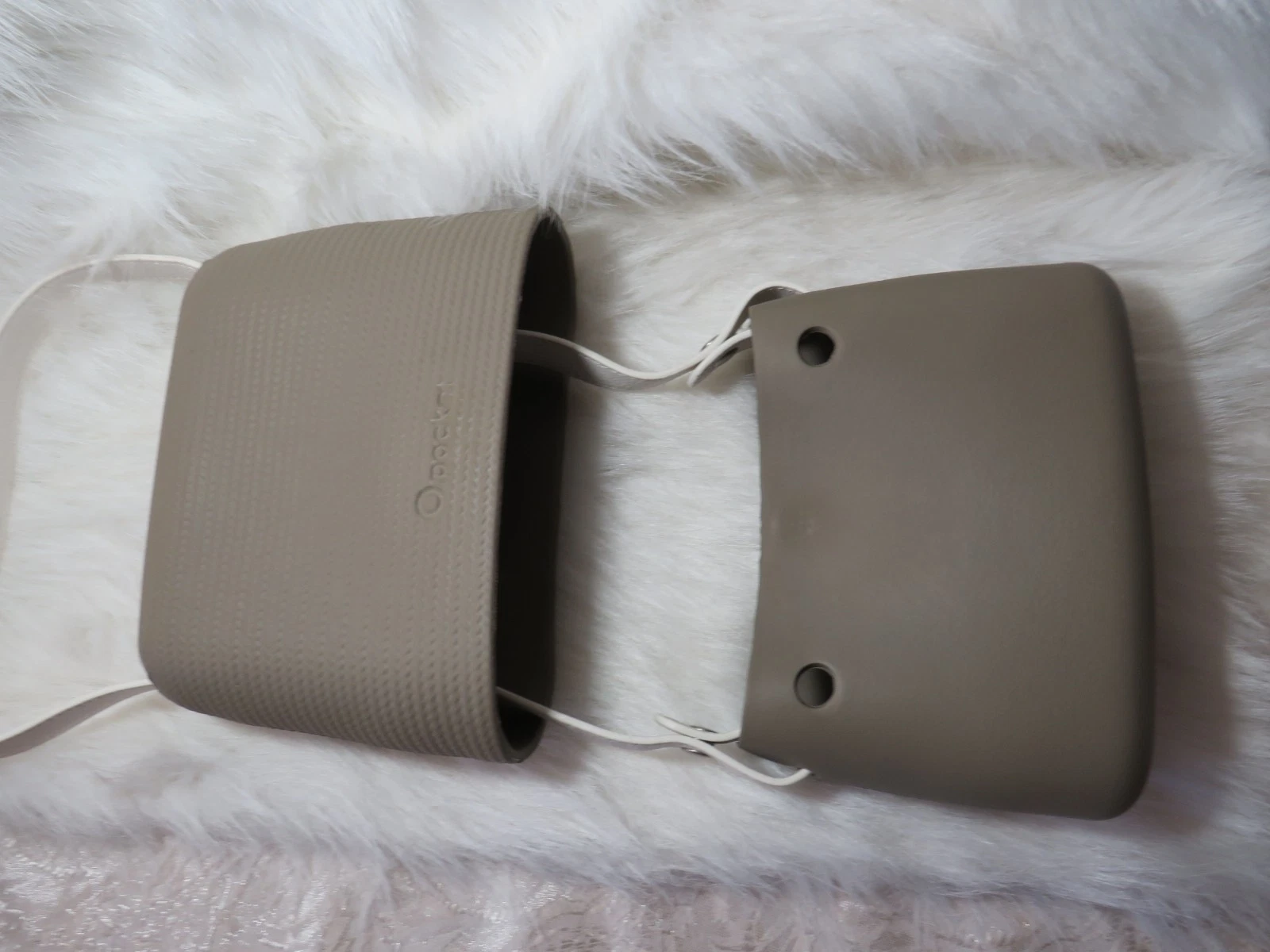 O Pocket Bag FullSpot Italian Crossbody Slide Purse Made In Italy Taupe - O Bag