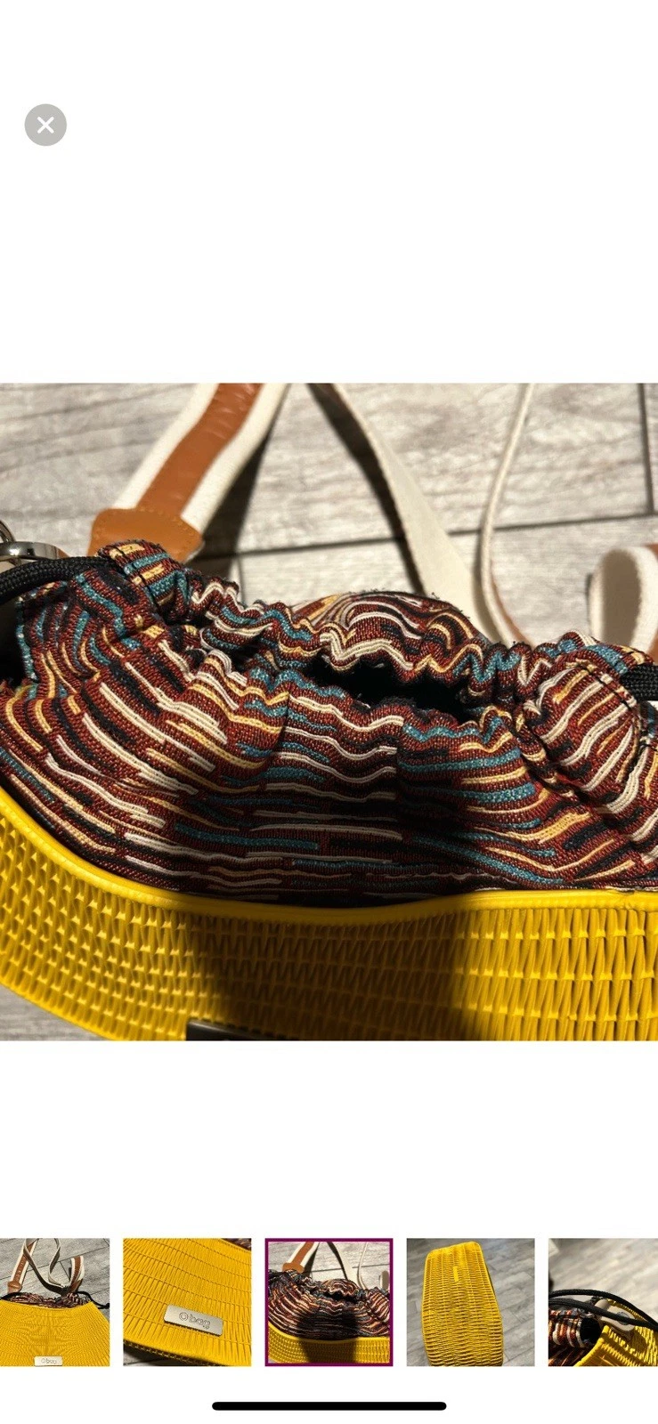 O Bag Yellow and Brown Shoulder Bag - O Bag