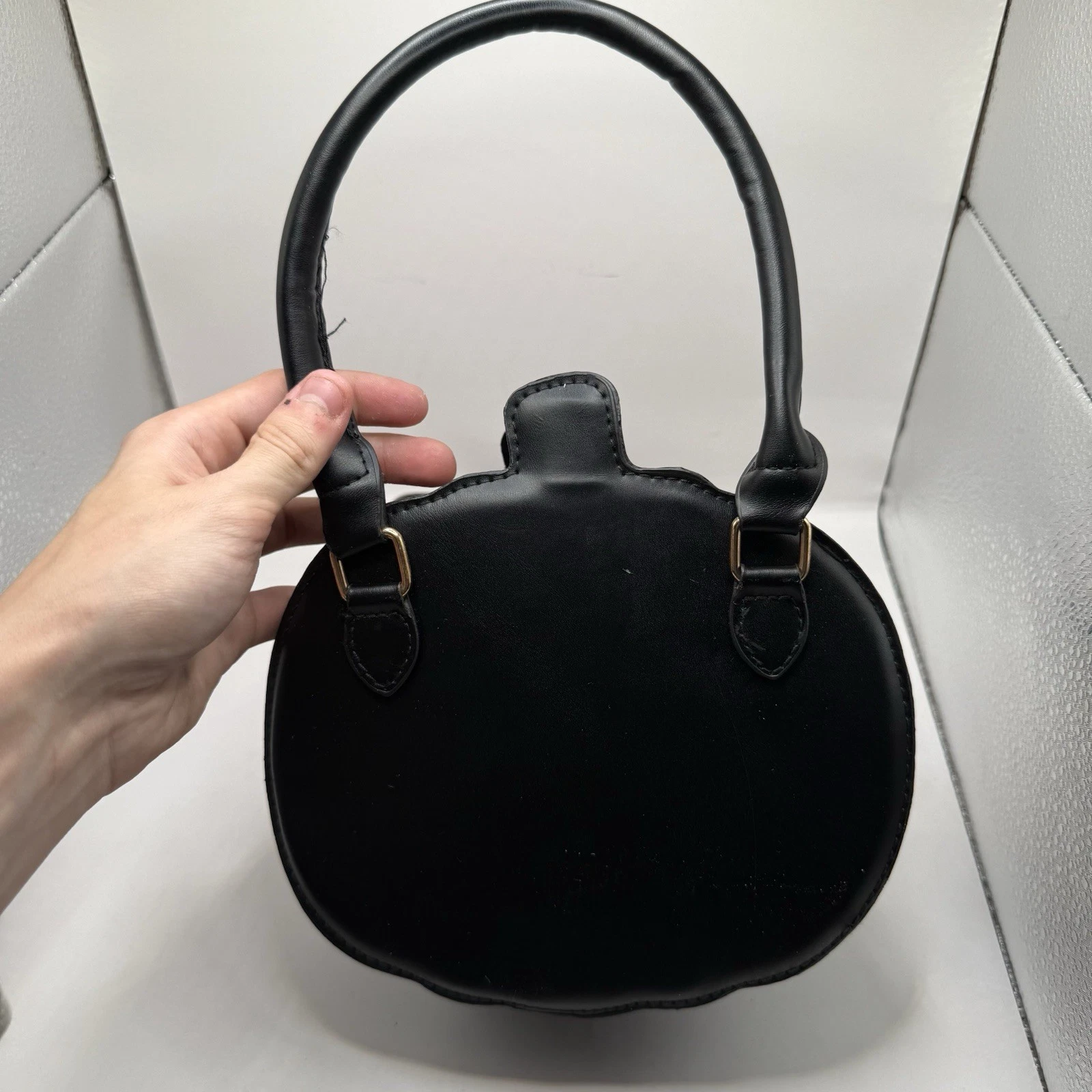 NEW Bag Crossbody Pumpkin Halloween Black Jack-o-lantern Spiderweb Purse - O Bag