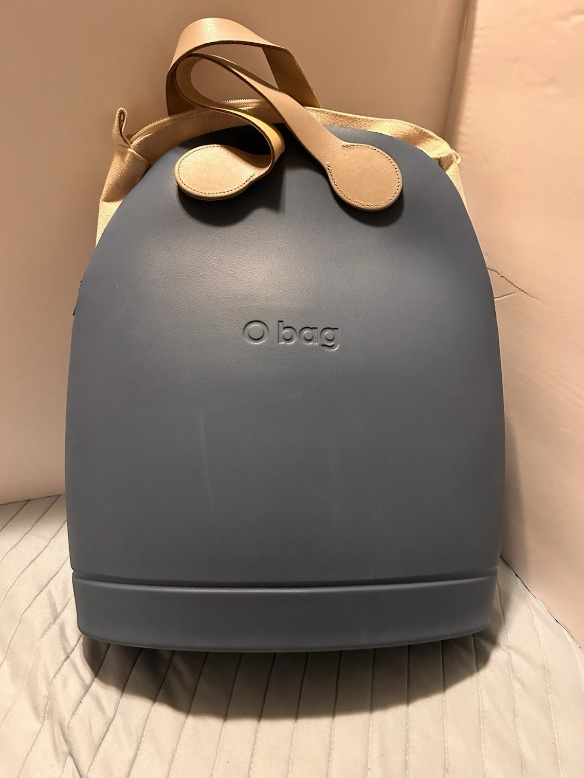 Obag Ofifty Donna Zaini Zaino color tiffany Blue Canvas Rubber Italy - O Bag