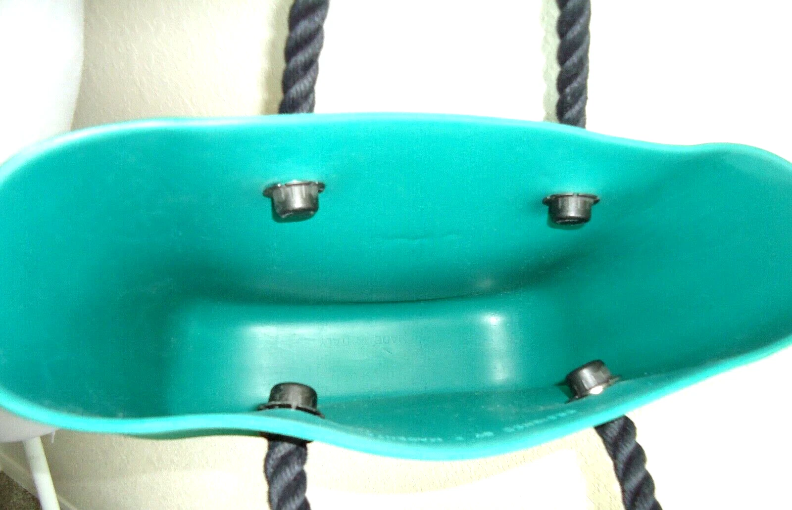 Obag Designed By E. Magenta Made In Italy Women'a Green Rubber Handbag - O Bag