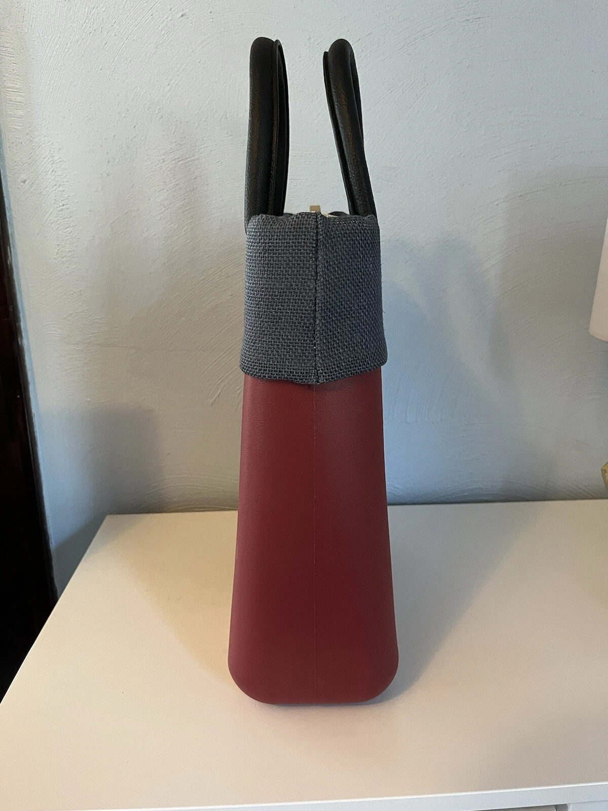 Red O Bag Shoulder Bag Double Handle Waterproof Purse Reusable Durable Basic - O Bag