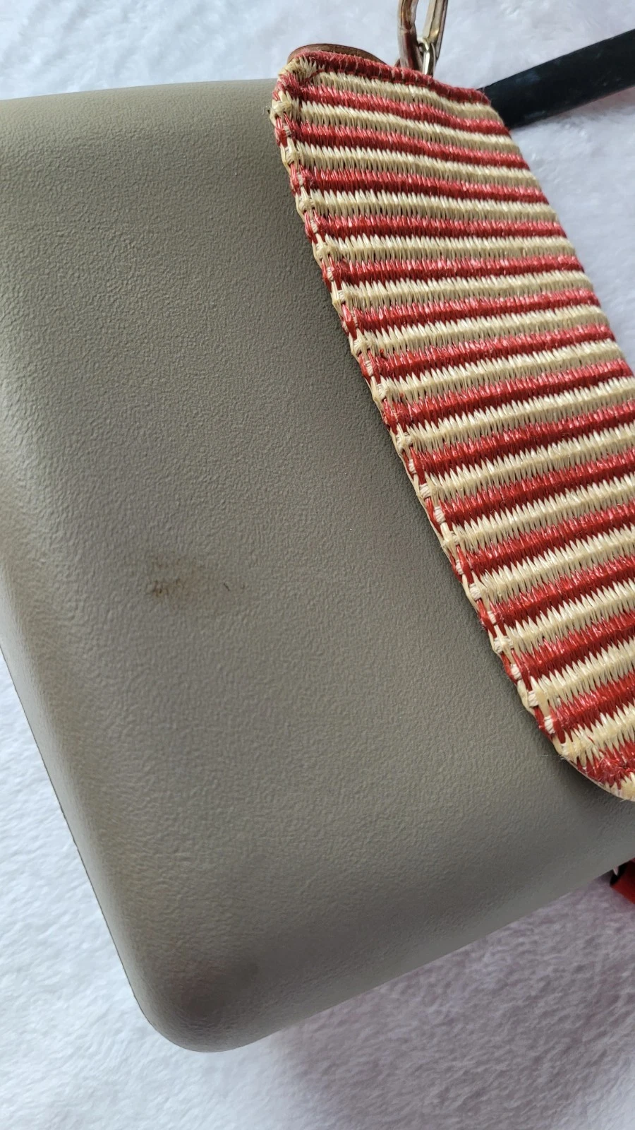 Two Bags O Bag Italy Eva Dark Gray/White/ Crossbody/Shoulder Bag - O Bag