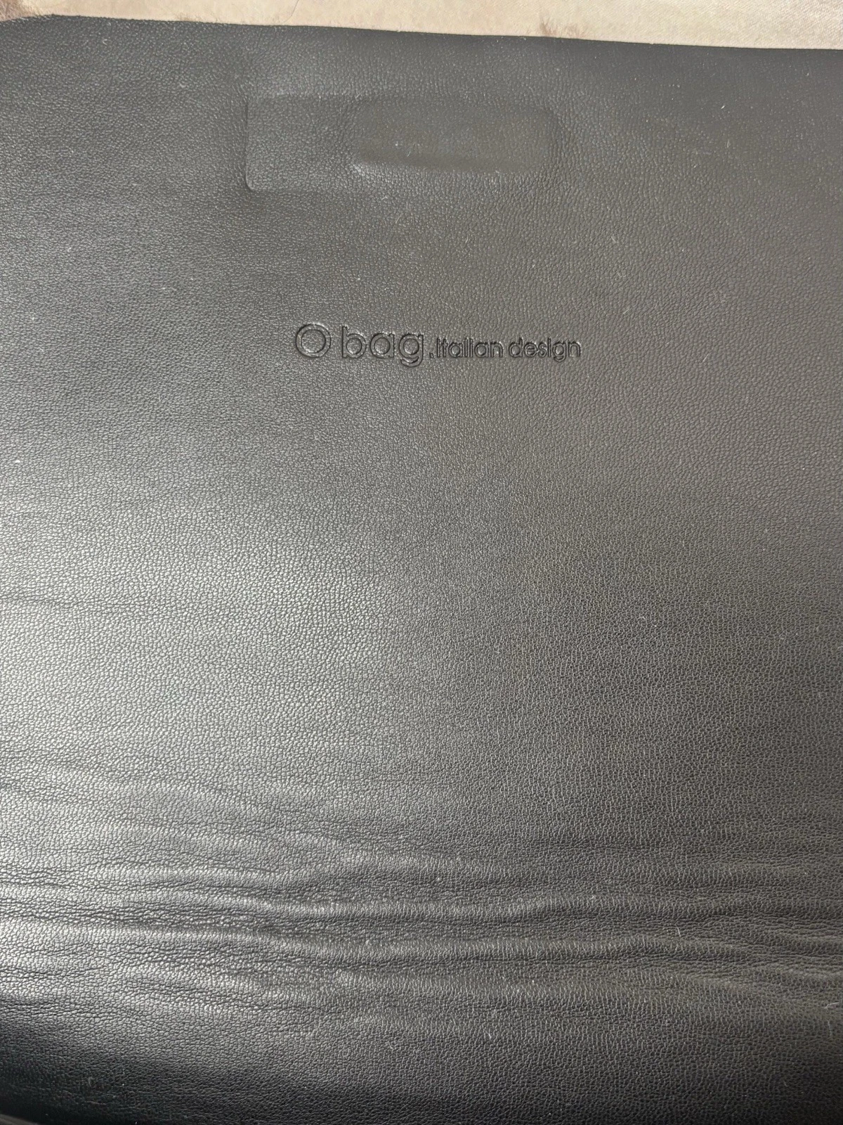 OBag Italy Faux Fur Mini Handbag Taupe Gray Blk Modular EVA Shell Chain Crossbod - O Bag