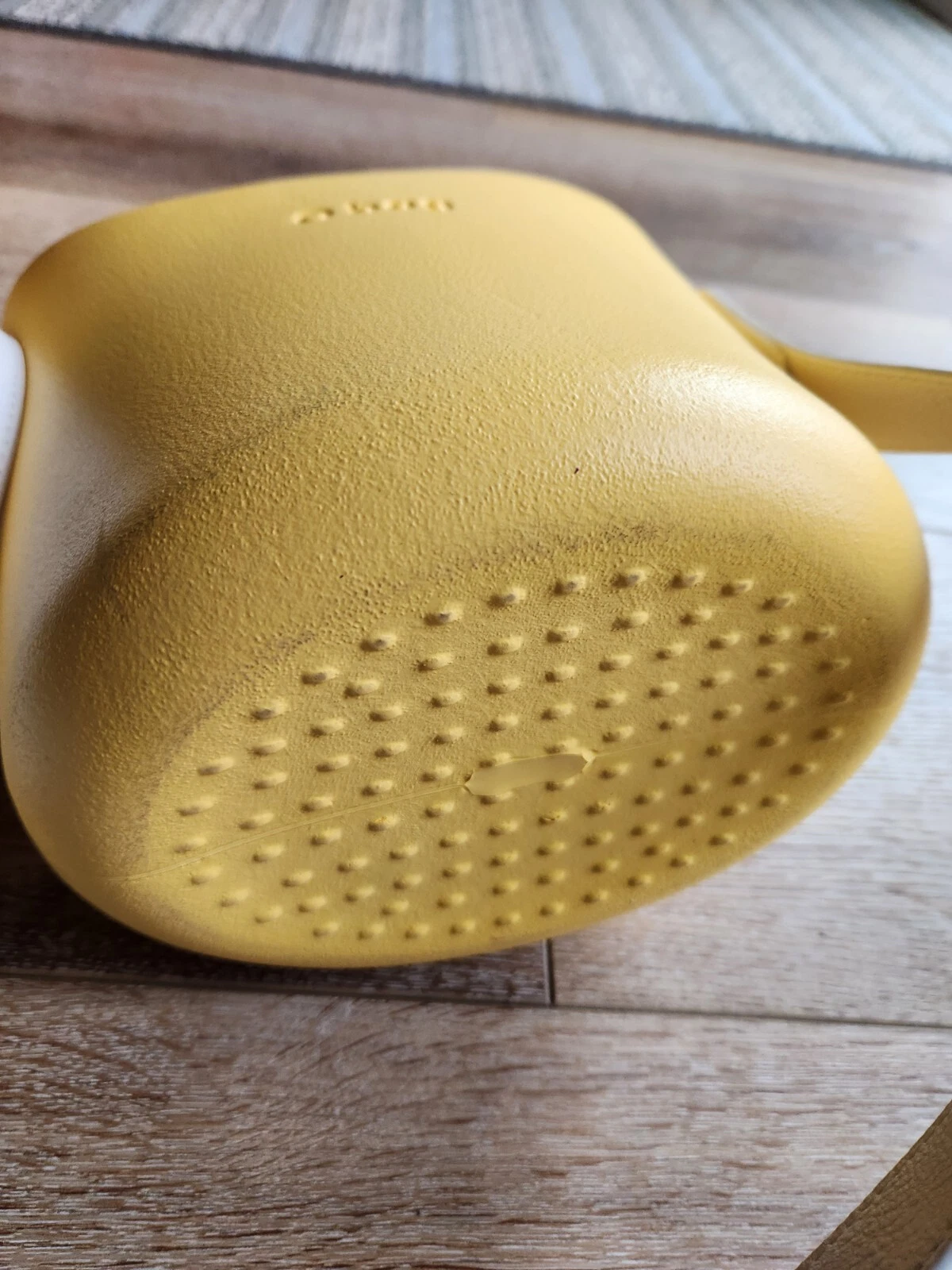 OBAG ITALY RARE Compound Bucket Basket Tote Crossbody Bag Yellow Polka Dot Liner - O Bag