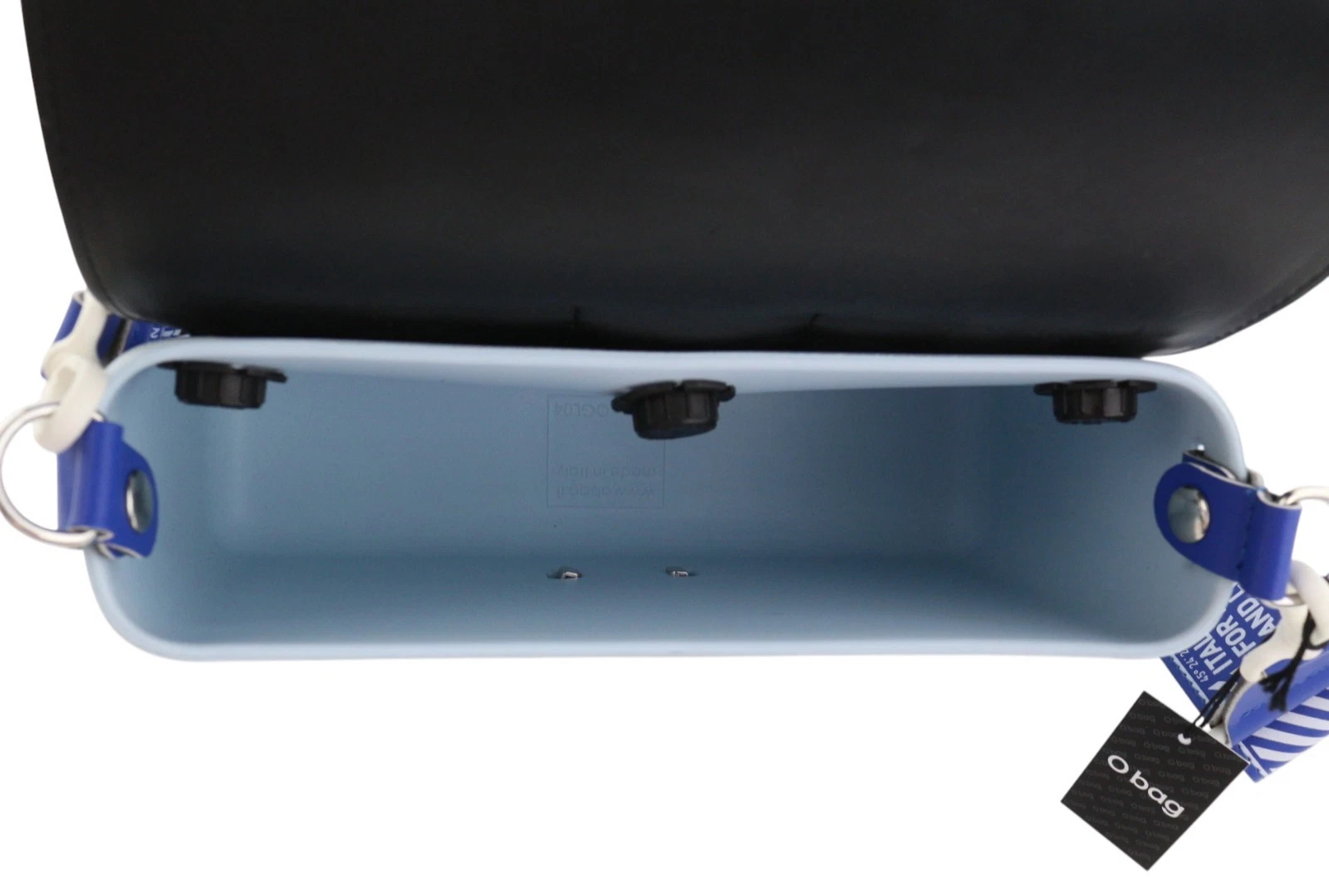 O BAG Glam Women's Bag OS Blue Pattern Adjustable Strap Clip Shoulder Bag - O Bag