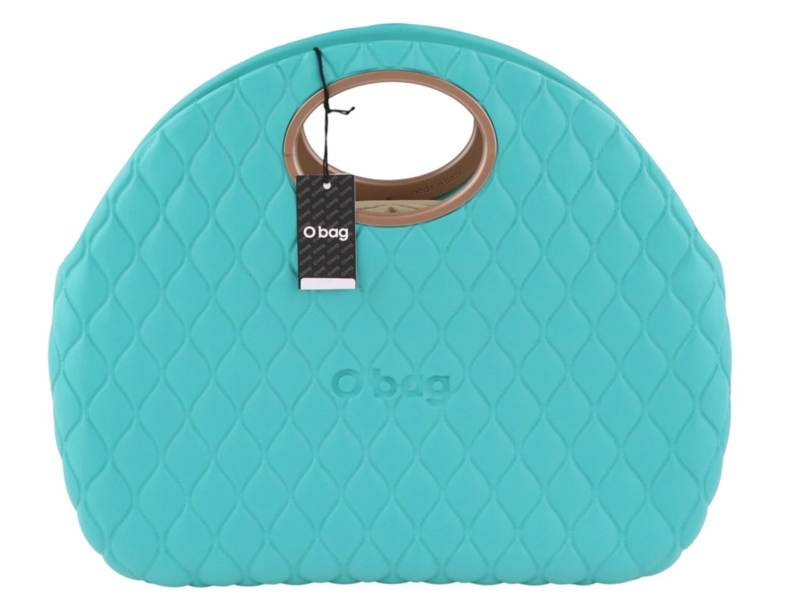 O Bag Moon Women's Bag OS Blue Mint Quilted Handle Inner Pocket - O Bag