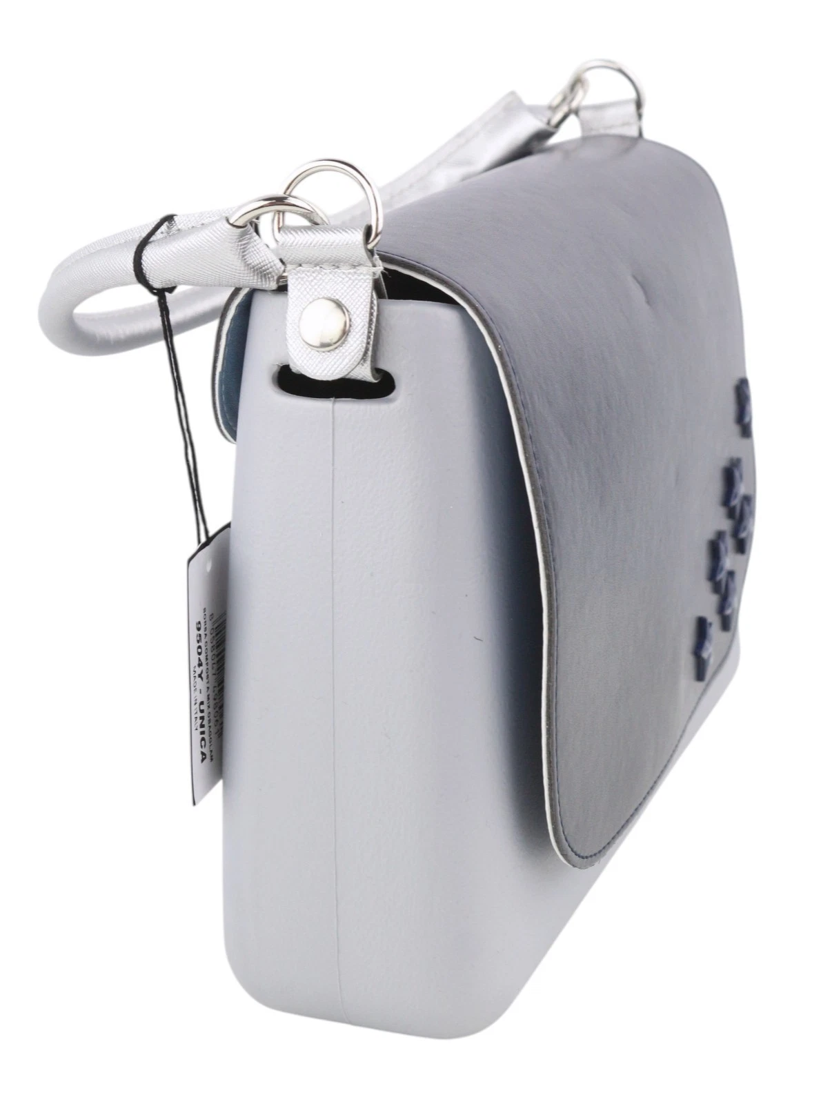 O BAG Glam Women's Bag OS Gray Stars Handle Closure Crossbody - O Bag