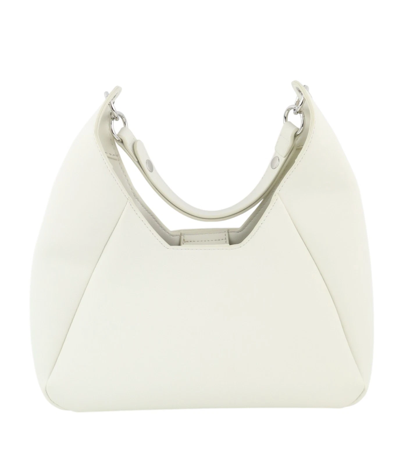 O BAG Ginevra Women's Bag OS White Magnetic Closure Lining Hobo Crossbody Logo - O Bag