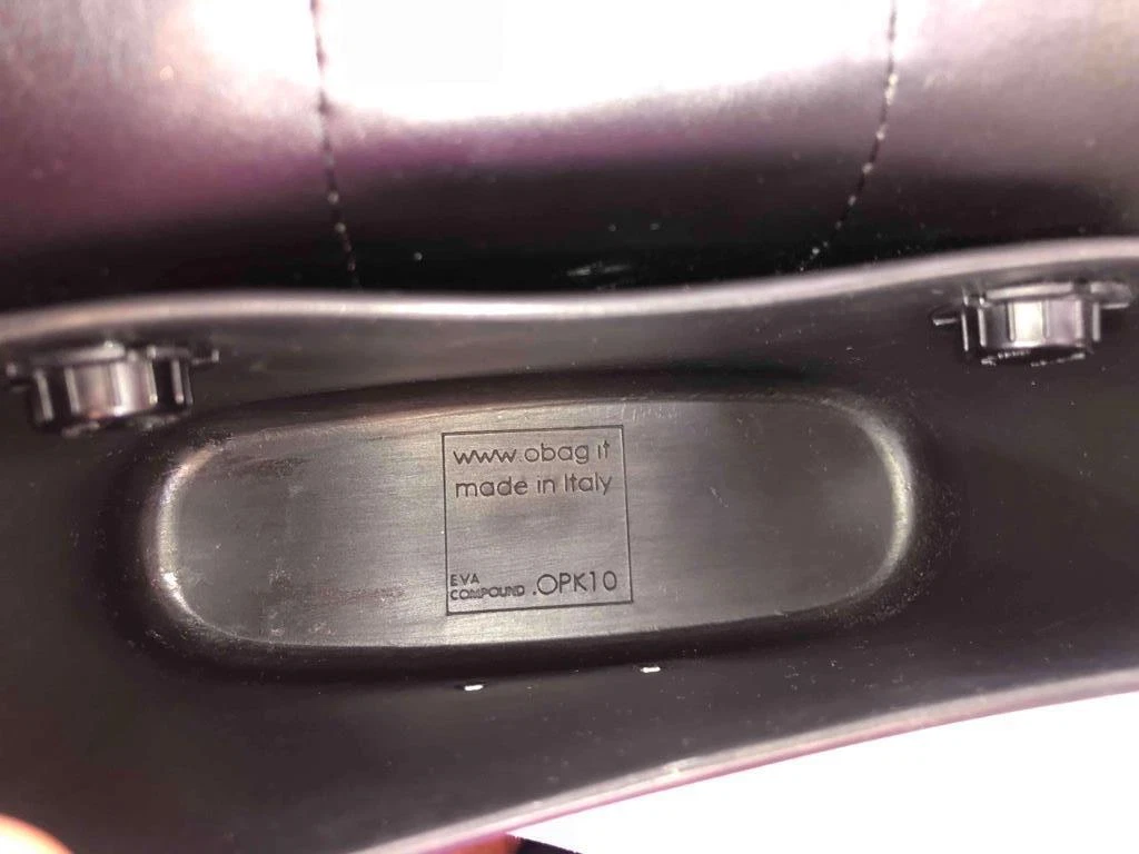 O BAG Italy Studs Blue Velvet with Rubber Body Satchel Flap Crossbody Bag - O Bag