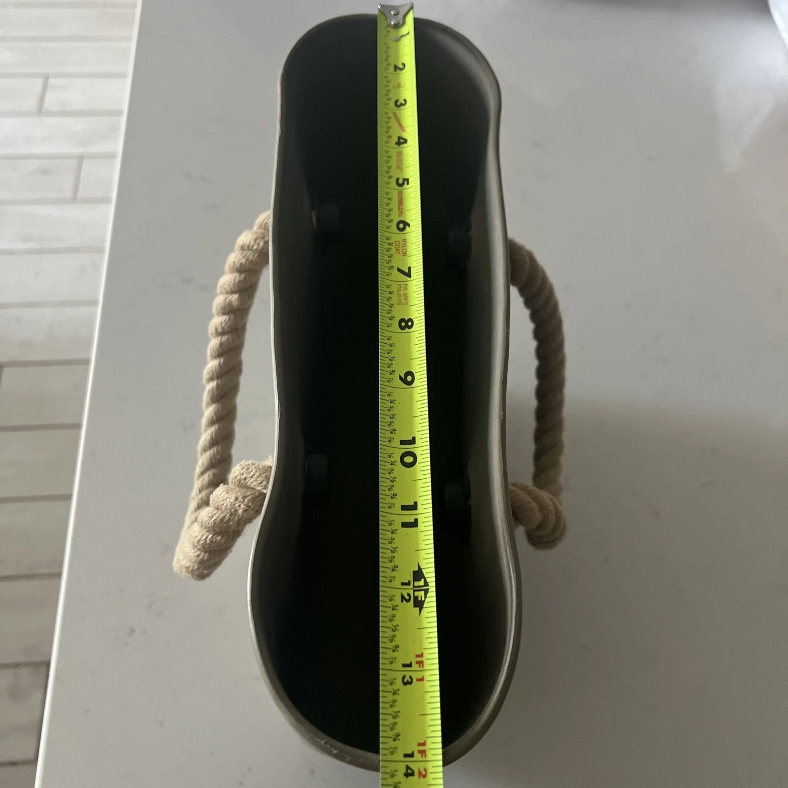 OBag Rubber Classic Tote w/Rope And Leather Straps 2 Straps Included - O Bag