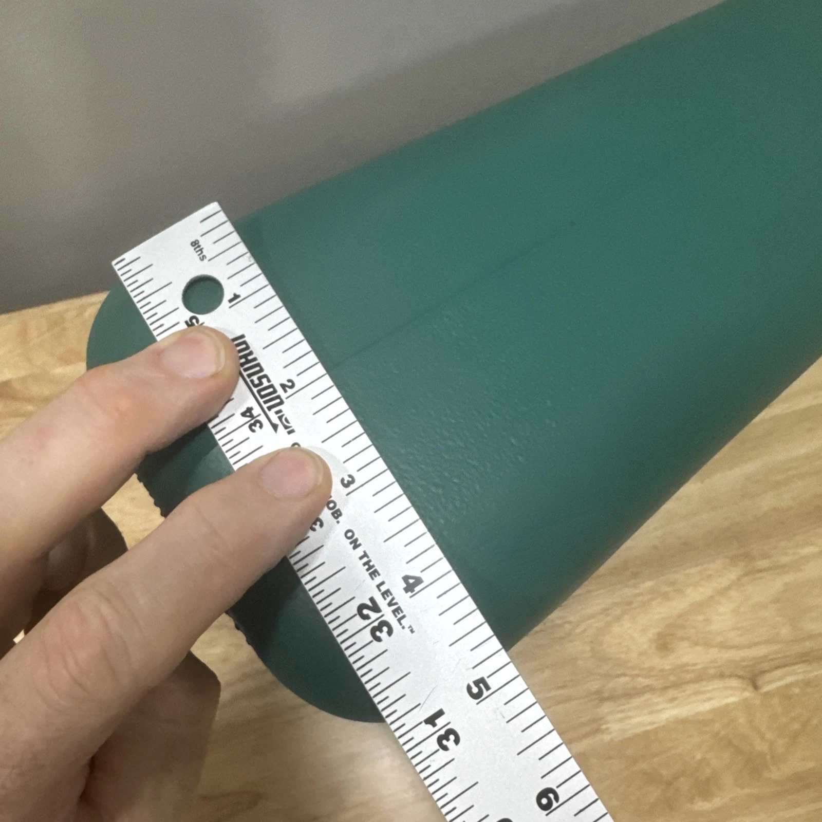 O bag Mini Teal Rubber Tote Handbag with Zip Liner Insert Italian Modern - O Bag