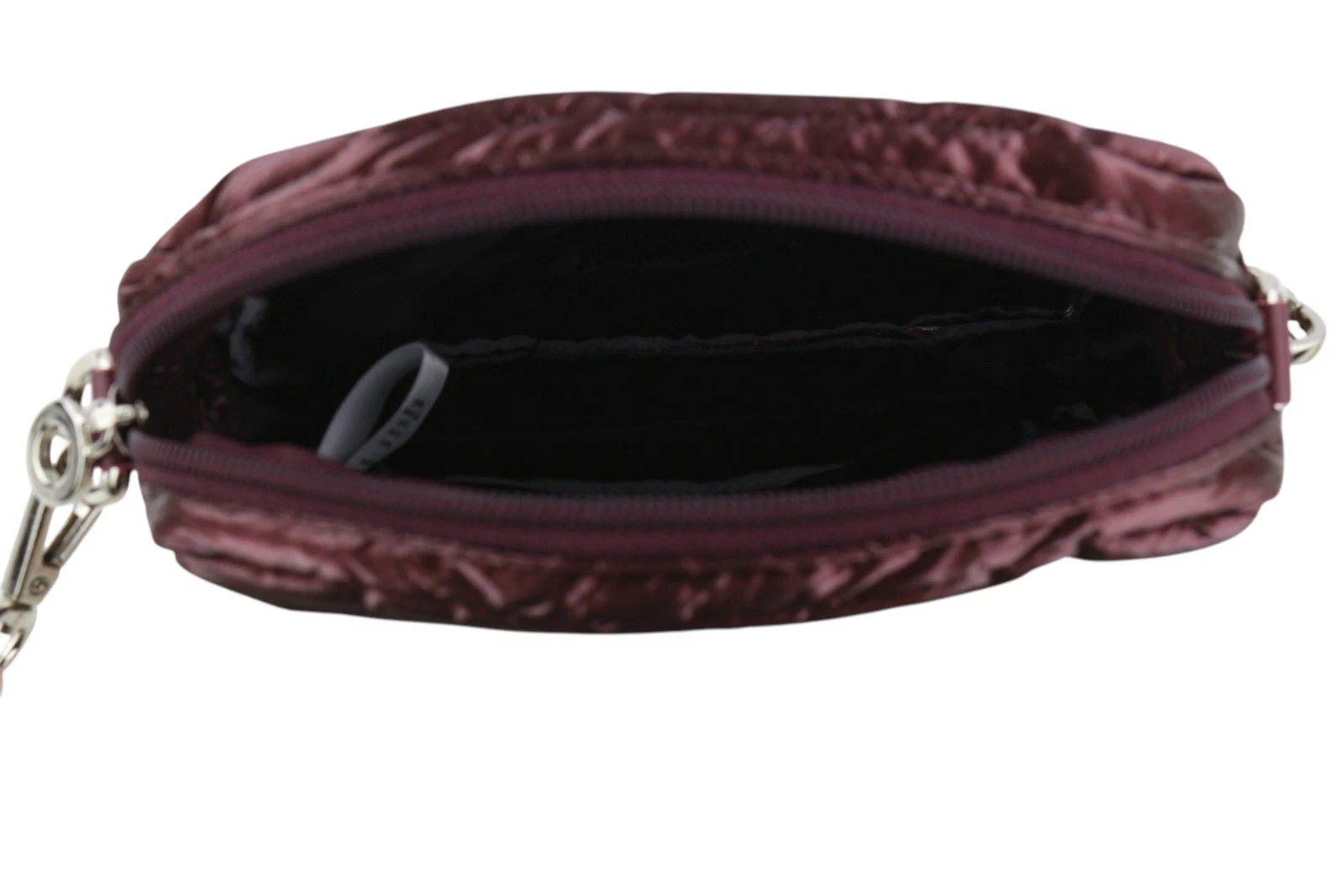 O Bag Extra Pocket Women Bag OS Burgundy Zip Closure Adjustable Crossbody Strap - O Bag