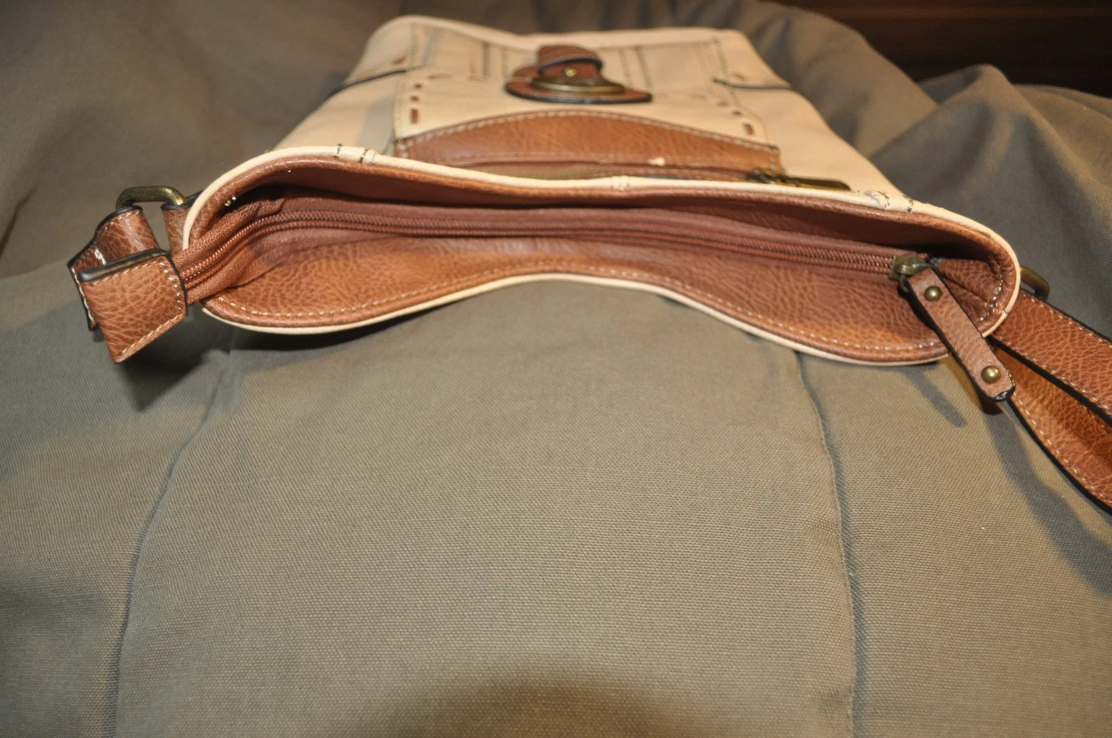 b.o.c. Crossbody Bag, Tan and Brown, Used - O Bag