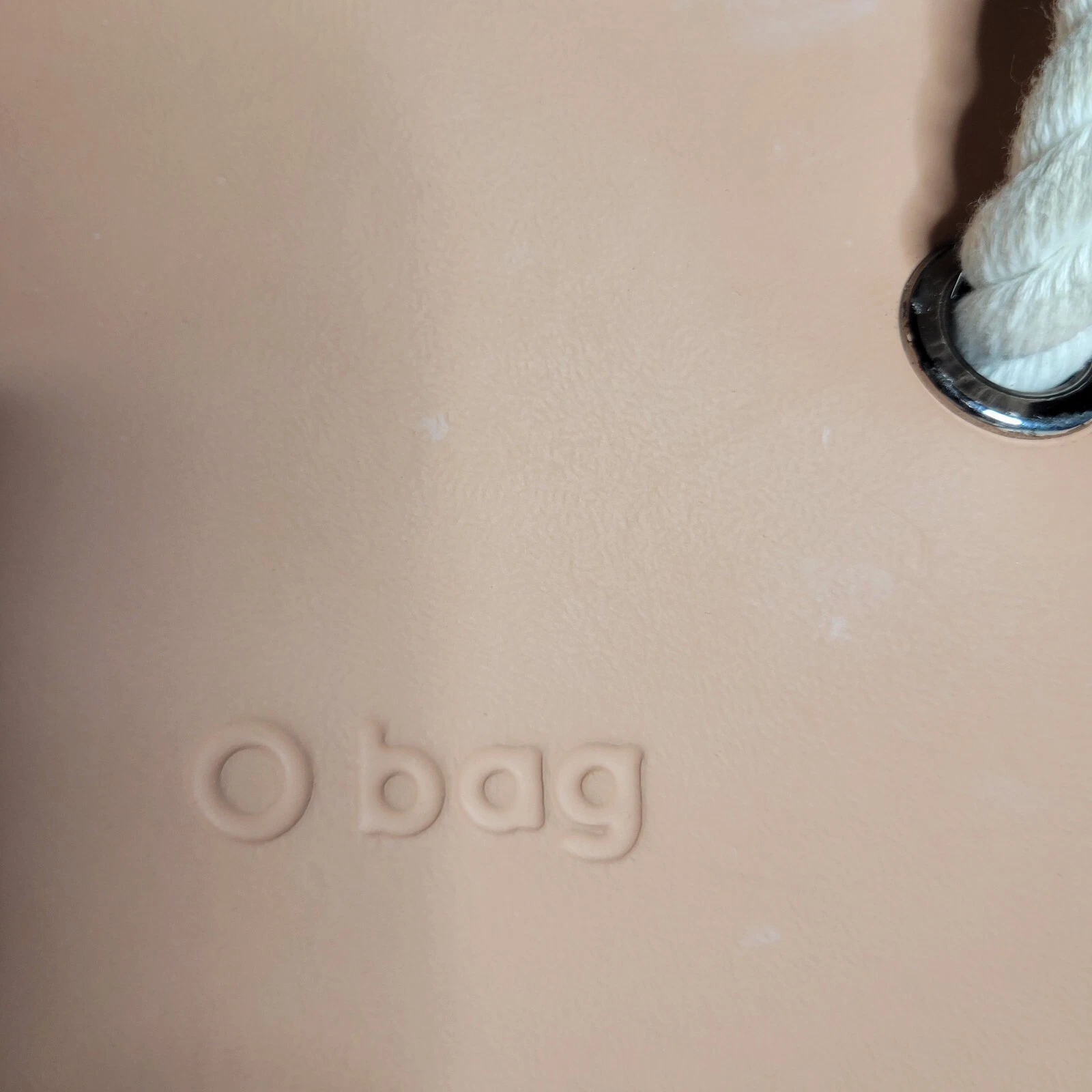 OBag Pink Tote Double Rope Handles Made in Italy Fullspot Shoulder 11 x 14 x 3.5 - O Bag