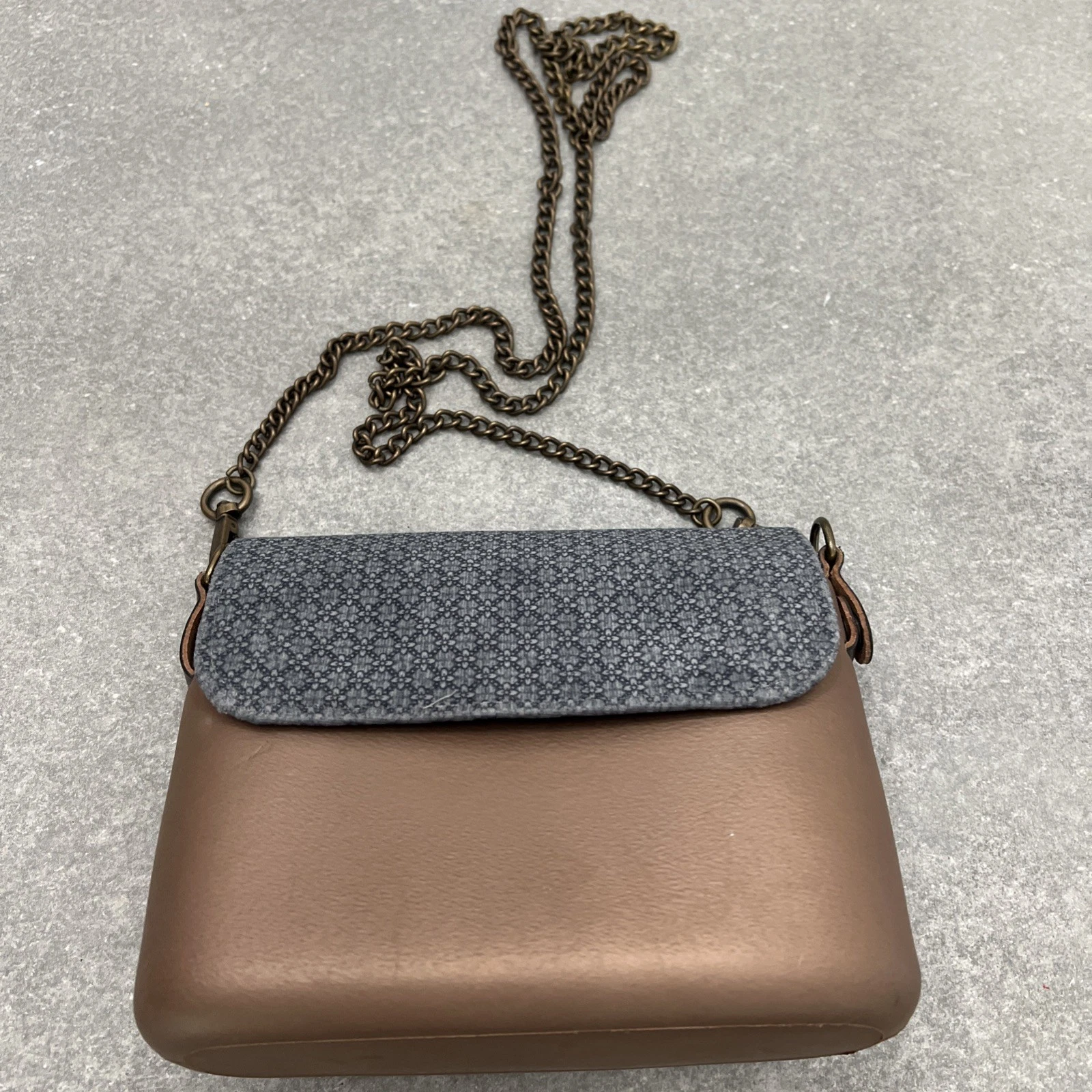 O-Bag O-Pocket Rubber Purse made in Italy-interchangeable flap/strap - O Bag