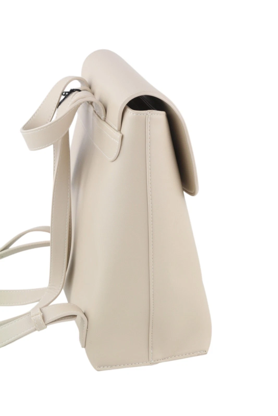 O Bag Zaino Women Bag OS Light Beige Double Handle Backpack Magnetic Closure - O Bag