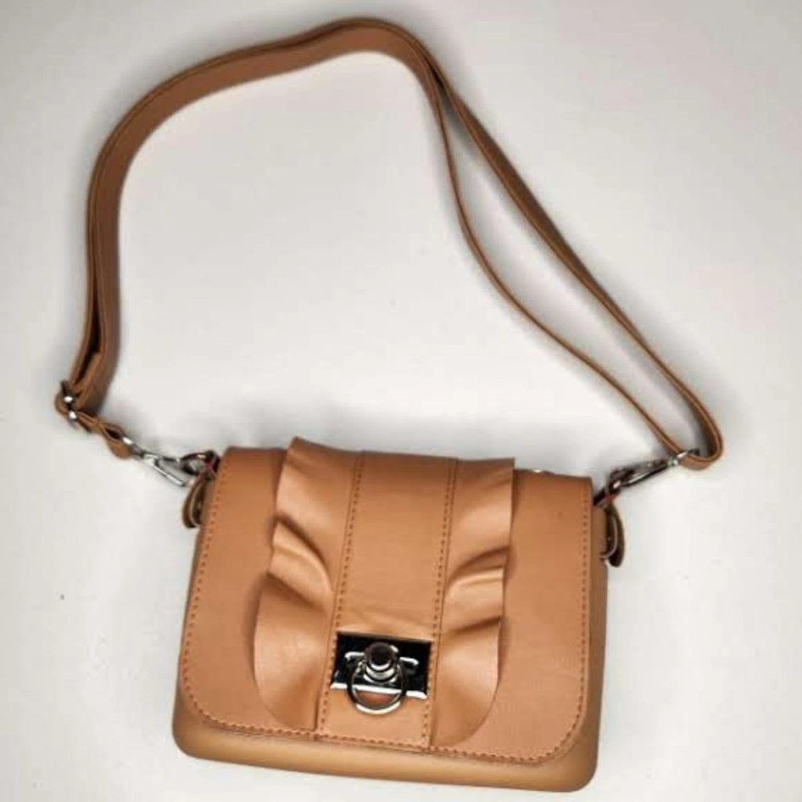 O bag chase Tan with flap And Adjustable Handle - O Bag