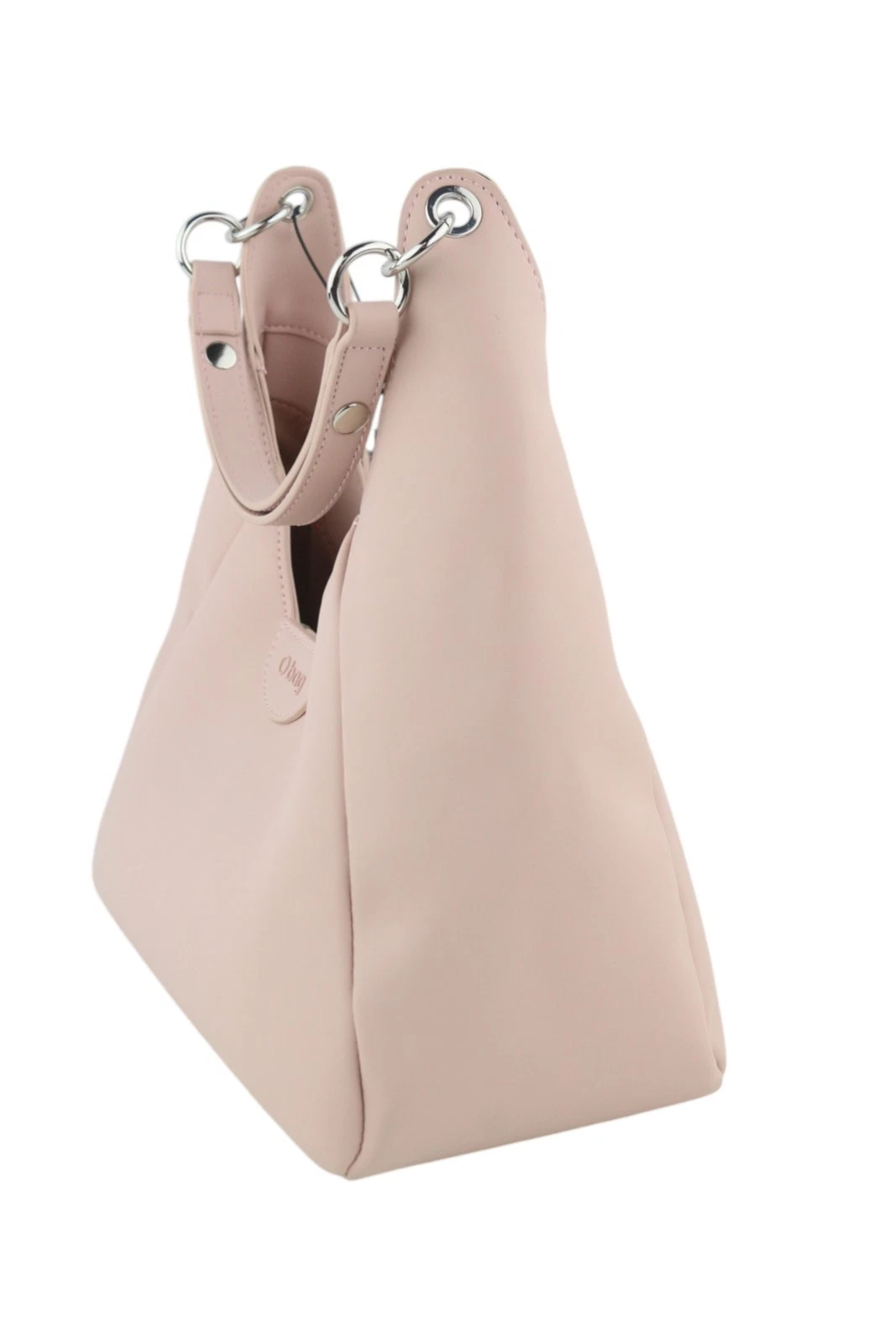 O BAG Ginevra Women's Bag OS Light Pink Lining Hobo Crossbody Magnetic Closure - O Bag