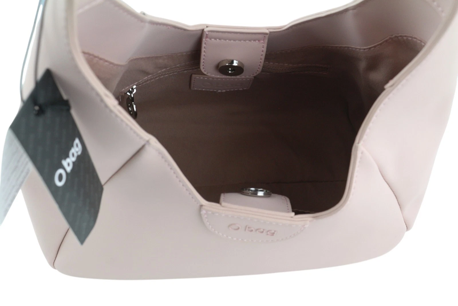 O Bag Ginevra Women Bag OS Light Pink Lined Hobo Crossbody Magnetic Closure - O Bag
