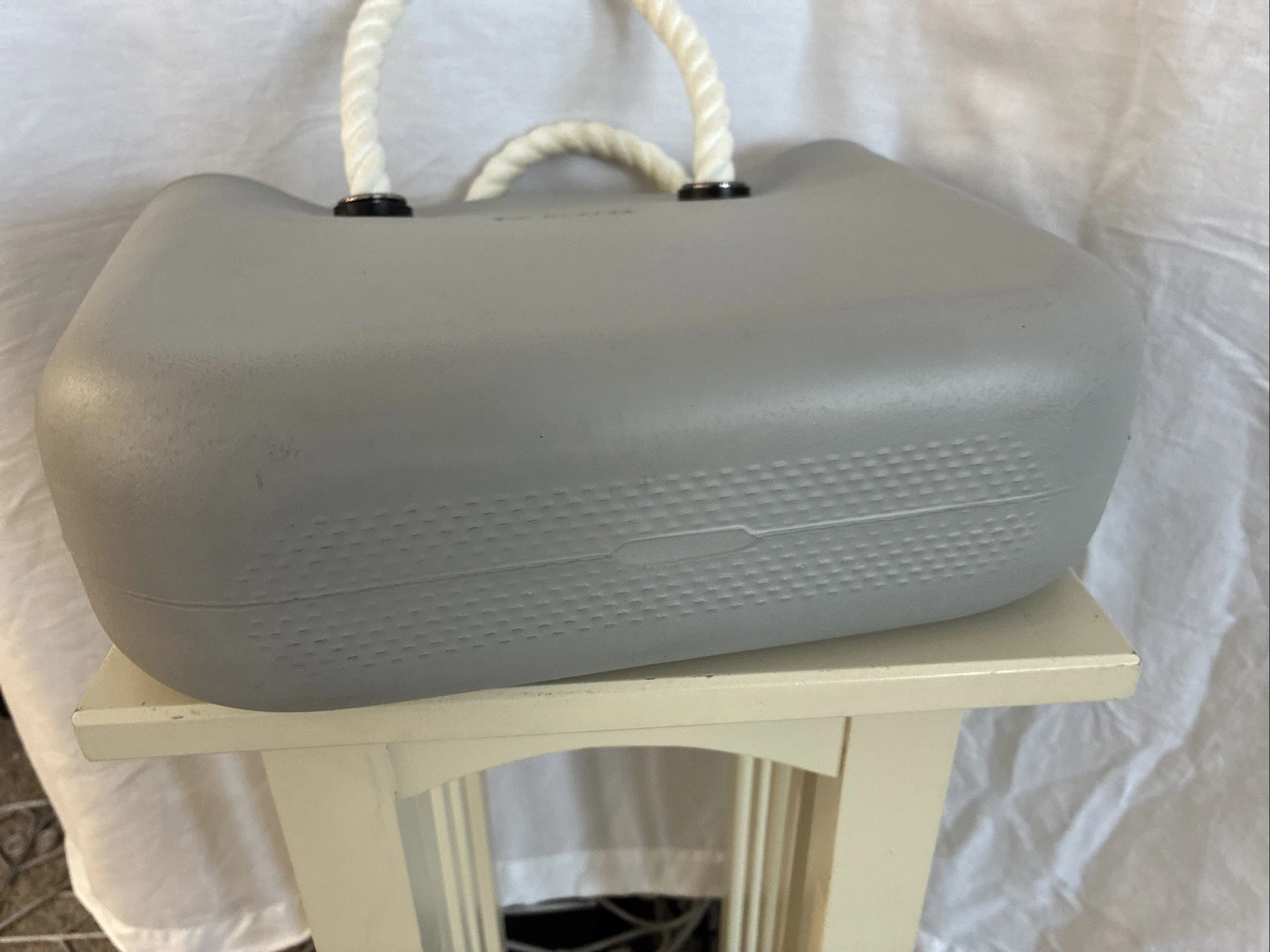 Gray O Bag Classic Lightweight Zip Top Tote Bag Rope Handles With Dust Bag - O Bag