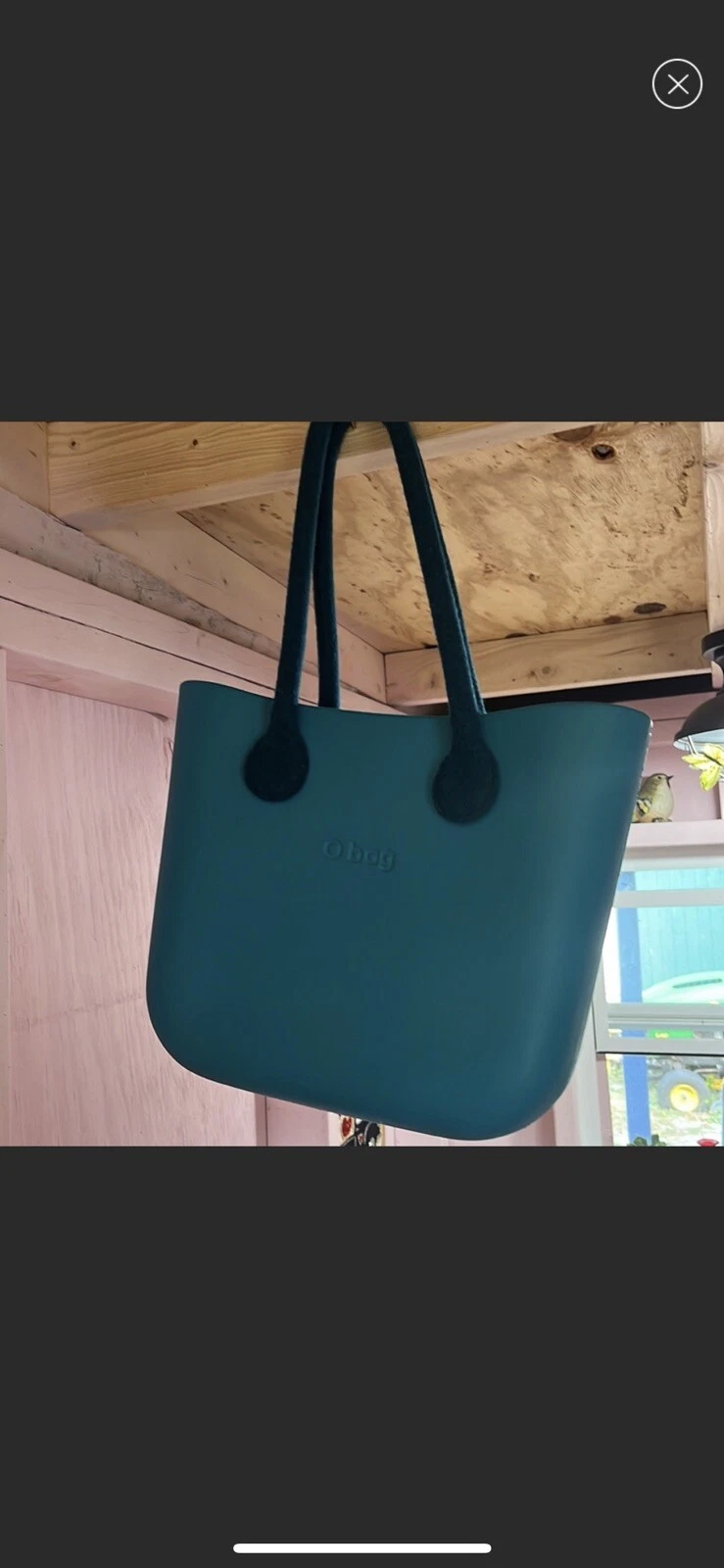 O Bag Italy Blue Foam Women's Double Handles Large Tote Shoulder Handbag Green - O Bag