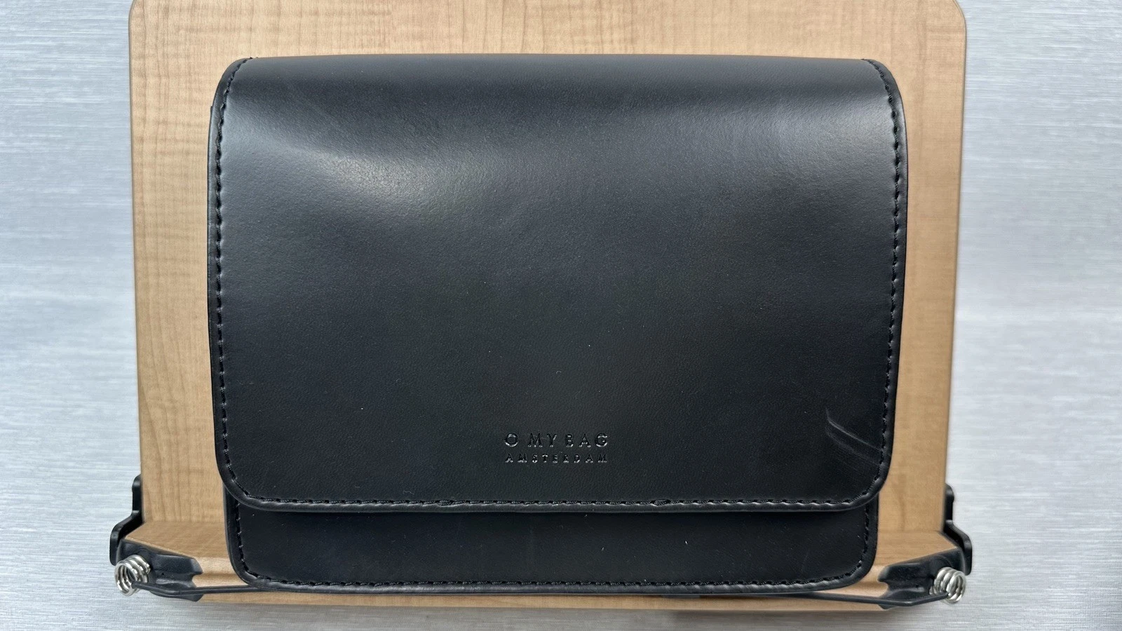 O my Bag Amsterdam Vegan Leather Audrey Black Crossbody Purse Near Excellent - O Bag