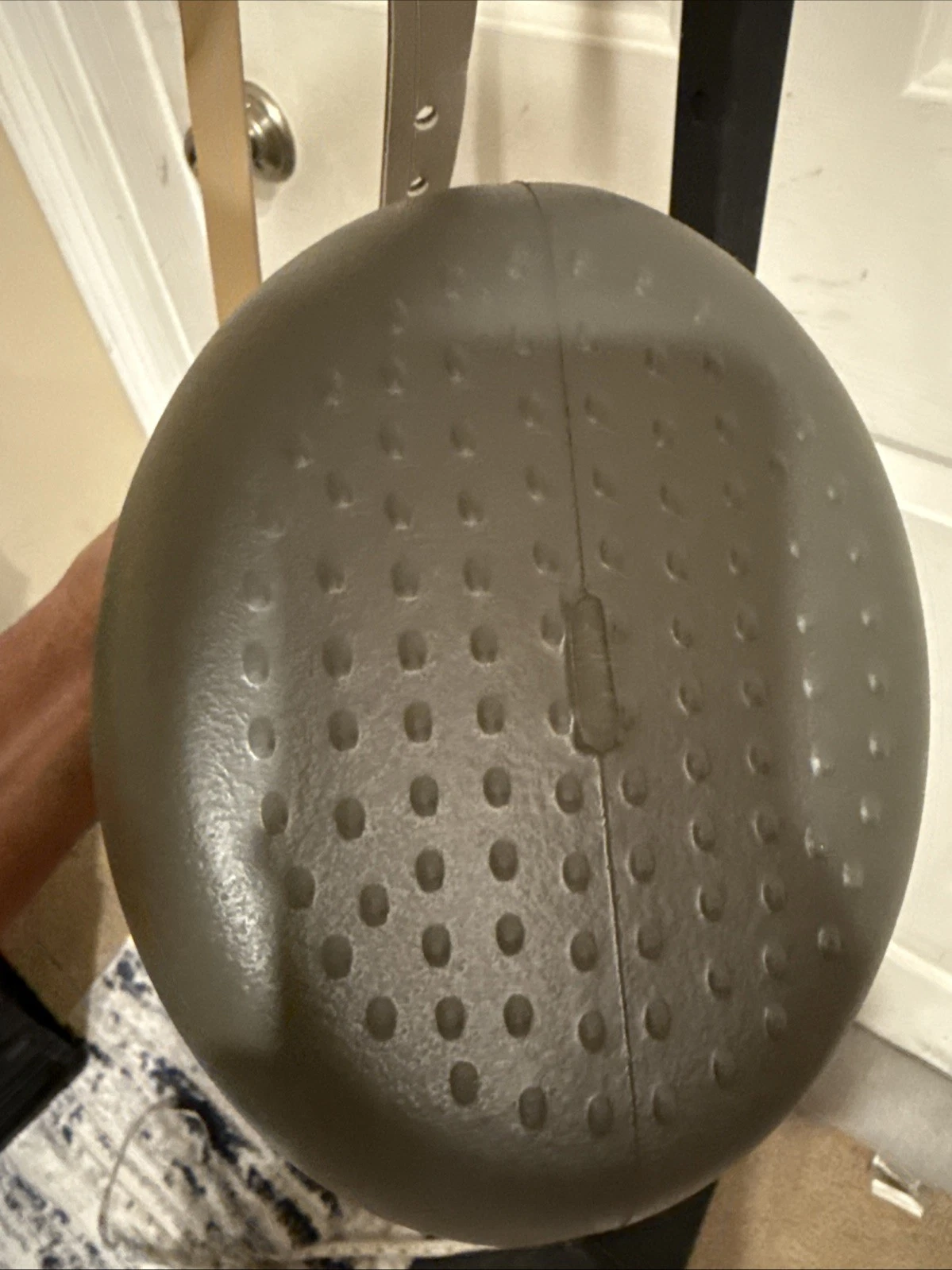 Obag Medium Tote Beige Brown Rubber Open Top Purse EUC, Italy - O Bag