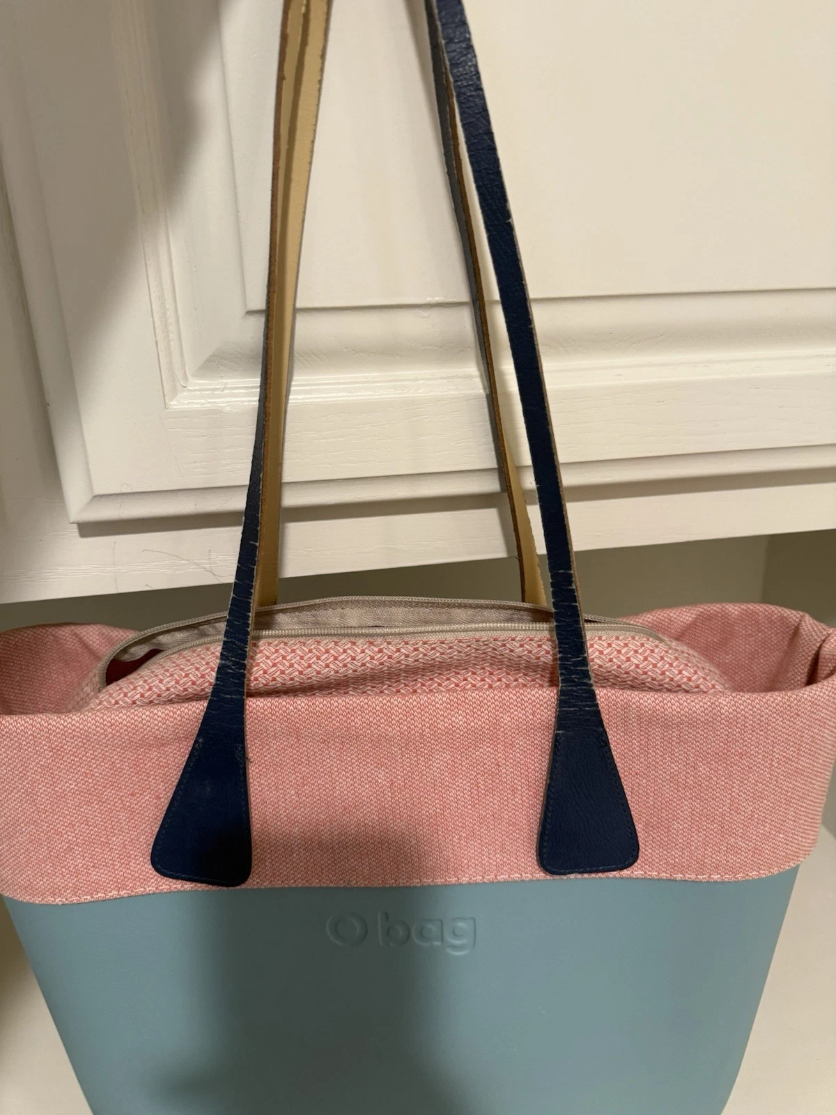 Obag O Bag Sage Teal Handbag Italy With Paisley Dust bag - O Bag