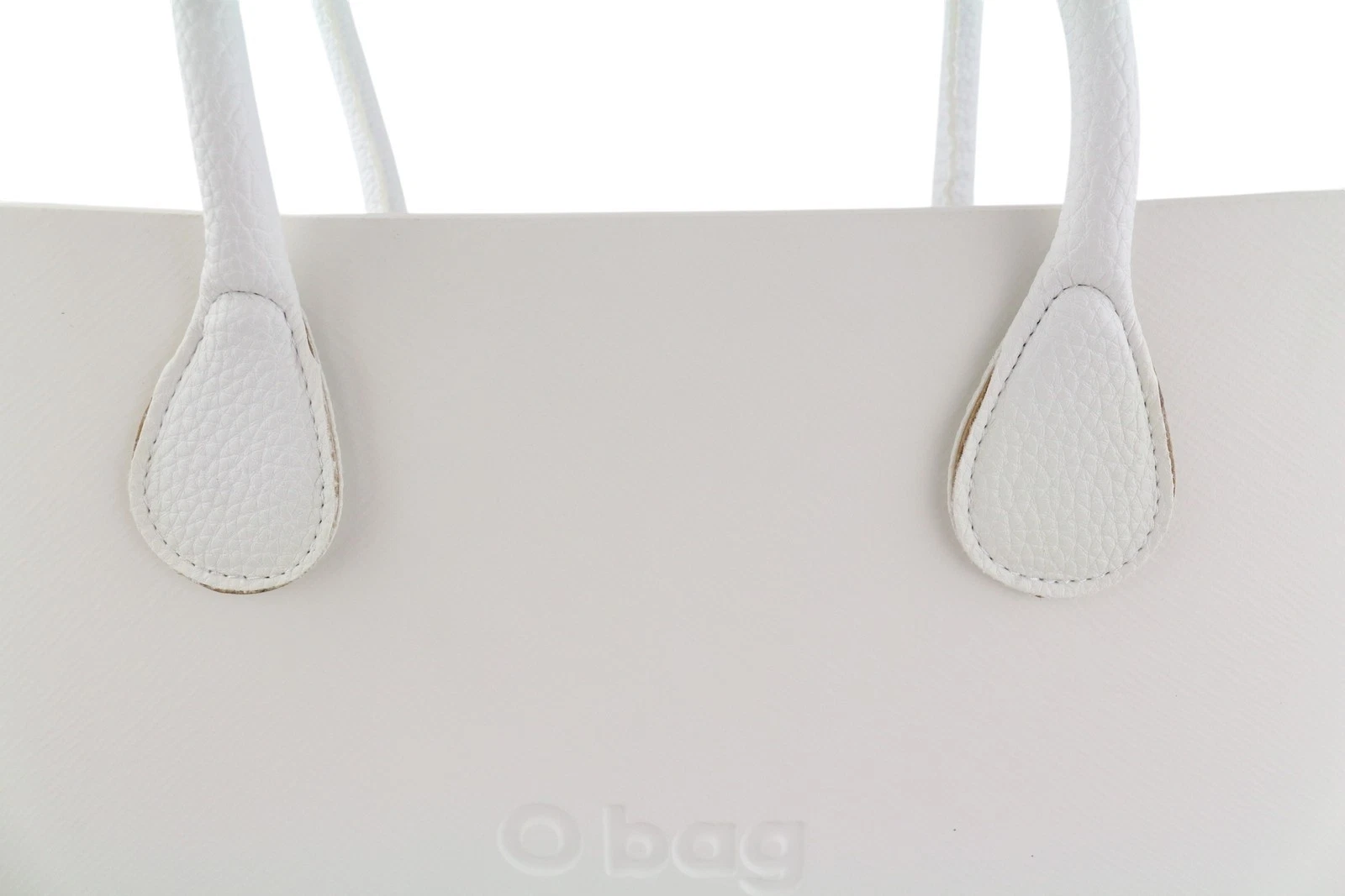 O Bag Urban Women's Bag OS White Double Handles Pattern Lining Trapezoid Tote - O Bag