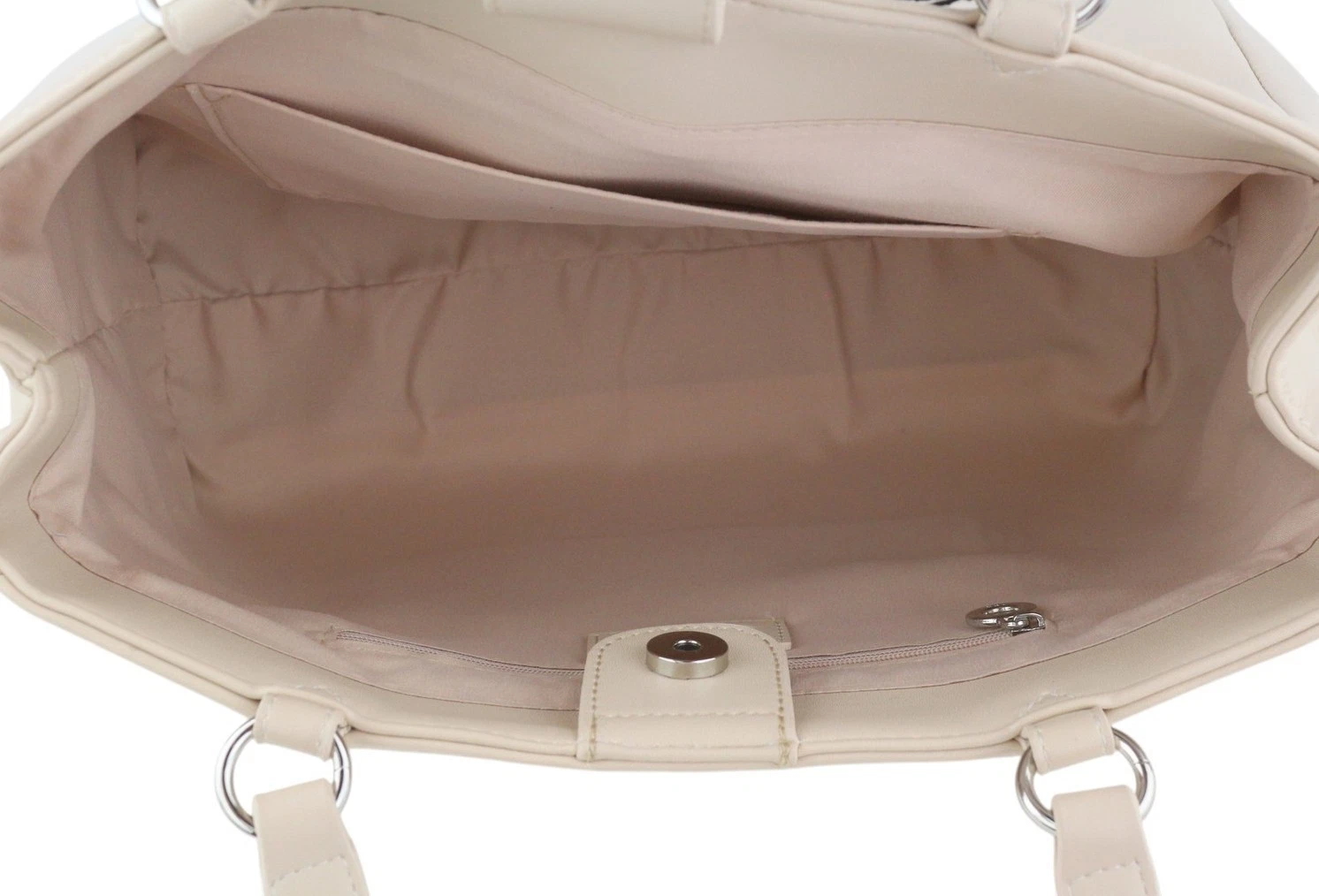 O Bag Vienna Women's Bag OS Beige Double Handles Closure Lined Square - O Bag