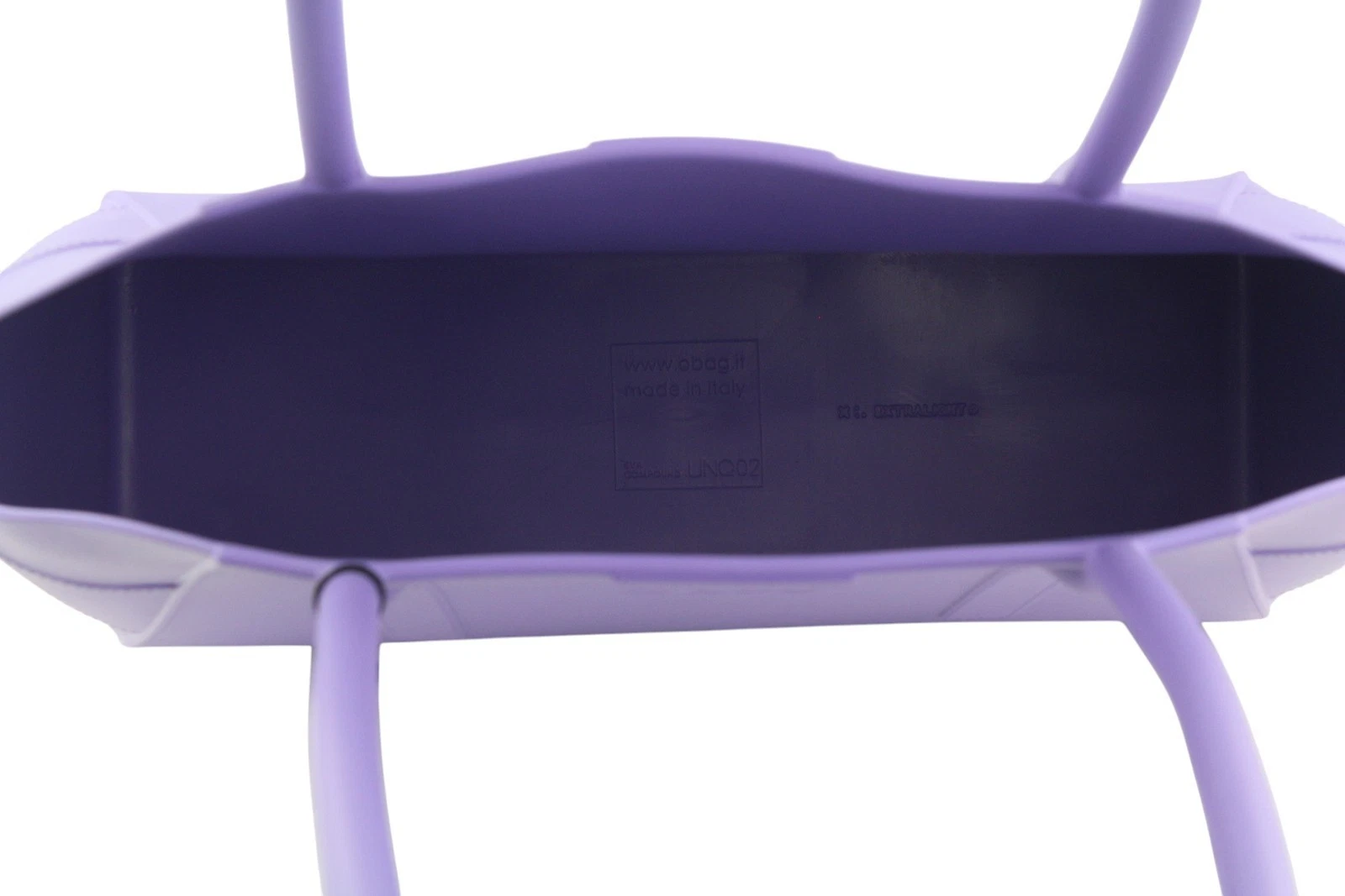 O Bag Unique Women's Bag OS Purple Structured Silicone Waterproof Double Handle - O Bag