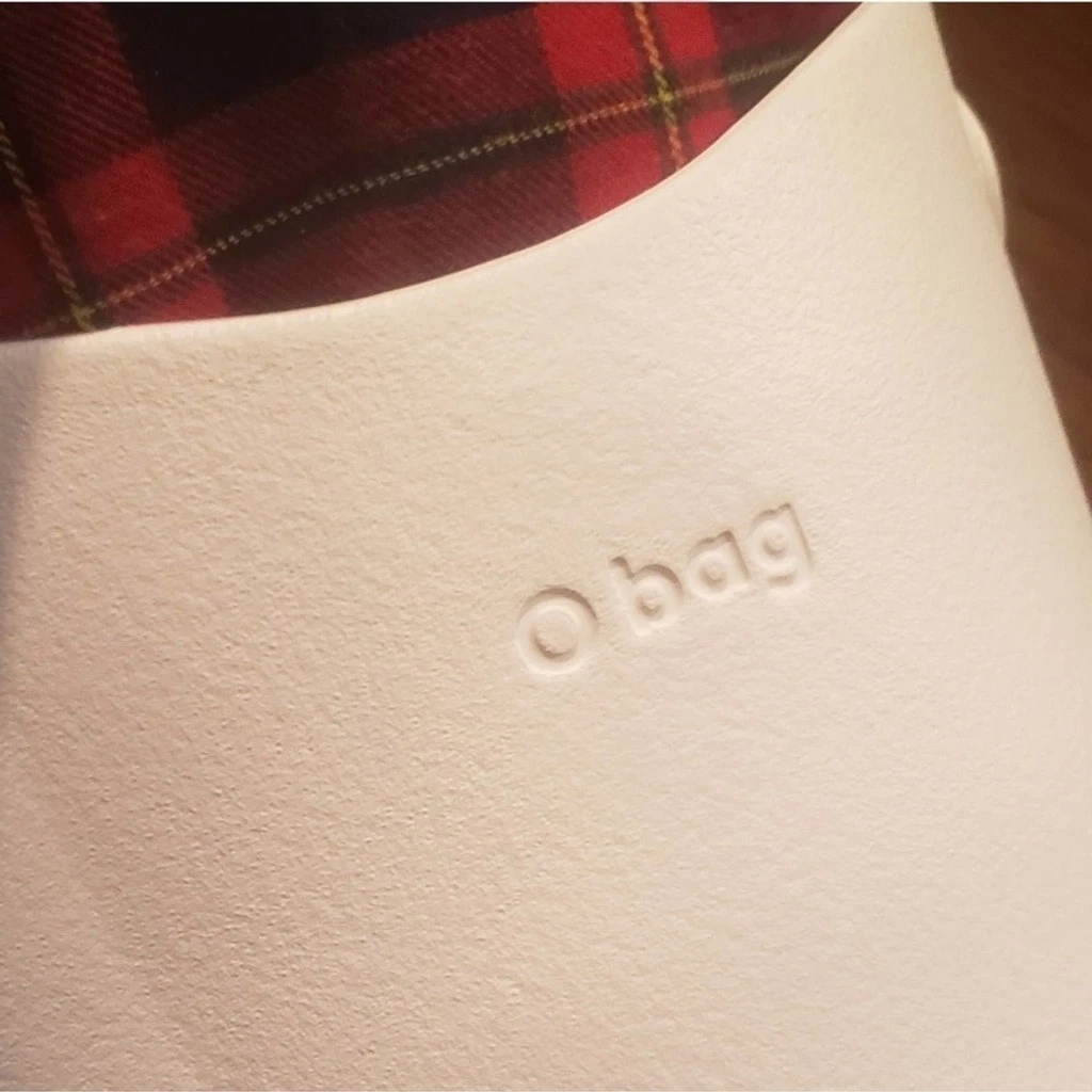 NEW! O BAG Plaid Drawstring Crossbody Bucket Purse. - O Bag