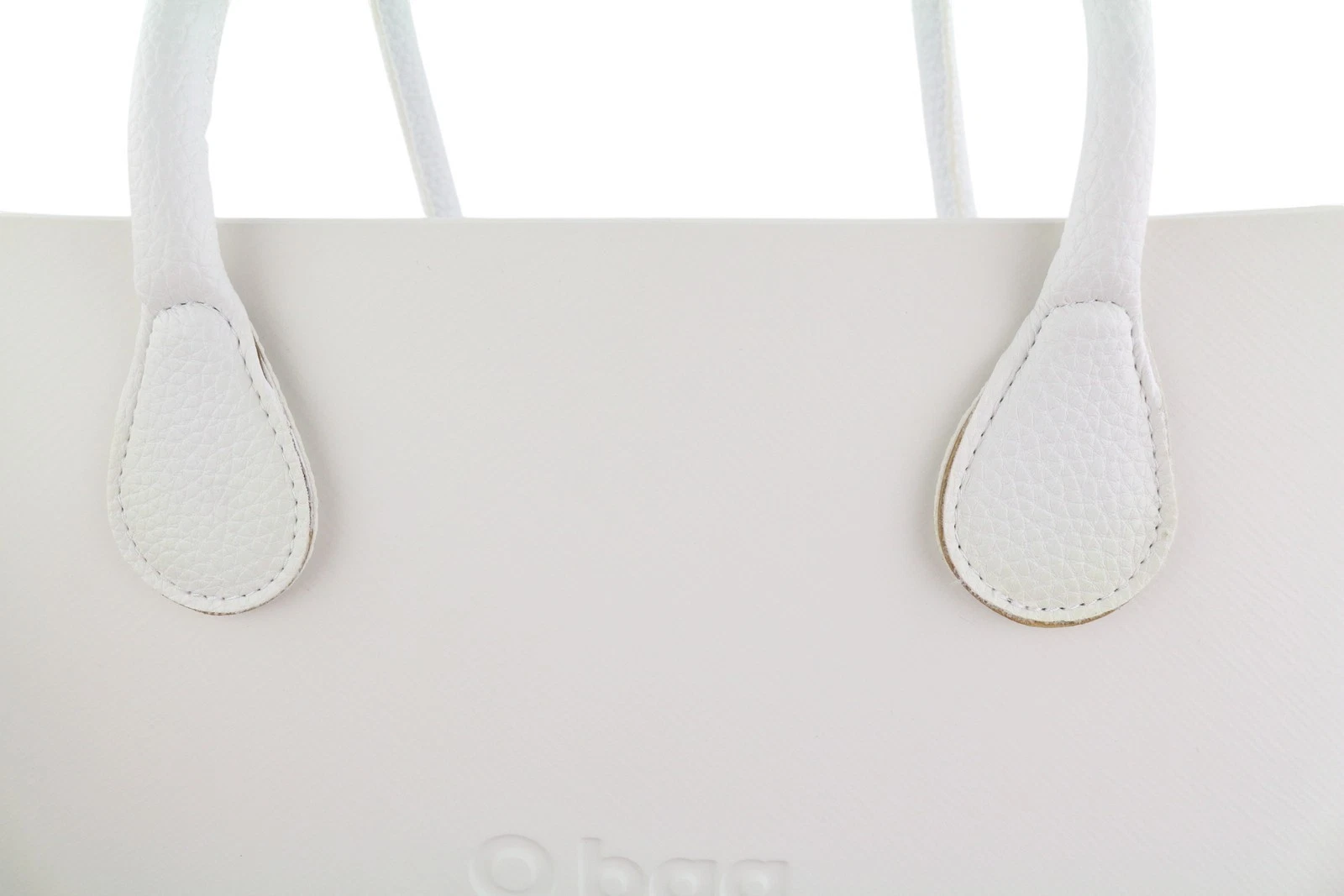 O Bag Urban Women's Bag OS White Double Handles Pattern Lining Trapezoid Tote - O Bag