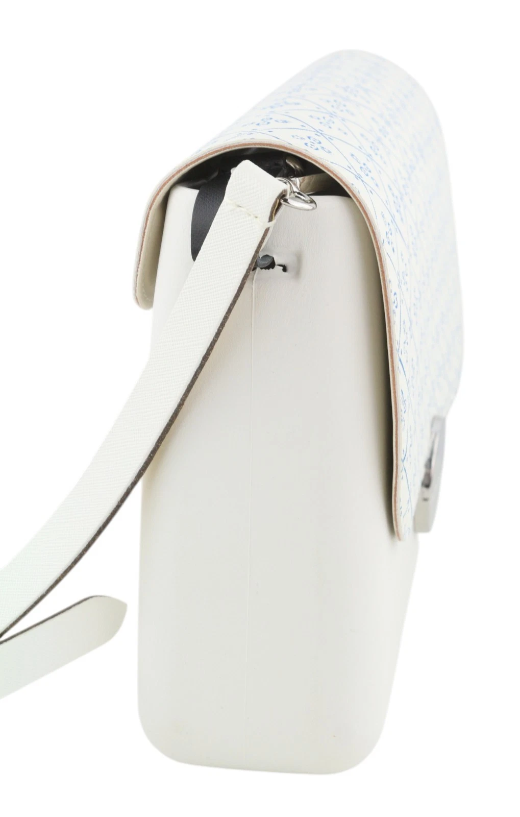 O Bag Glam Women Bag OS White Pattern Adjustable Strap Clasp Crossbody - O Bag
