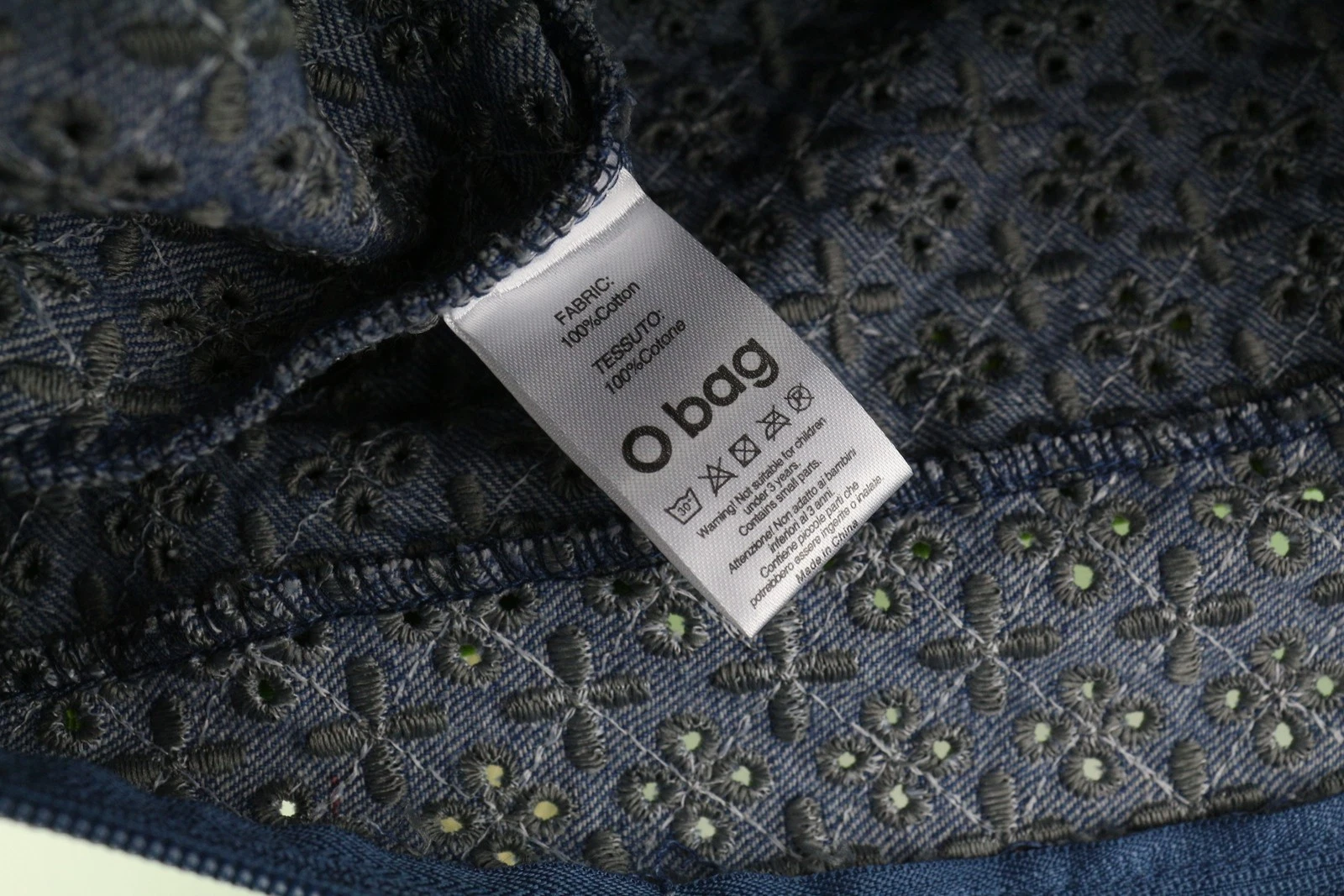 O Bag Armenia Women's Bag OS Neon Green Inner Double Handle Tote Bag Logo - O Bag