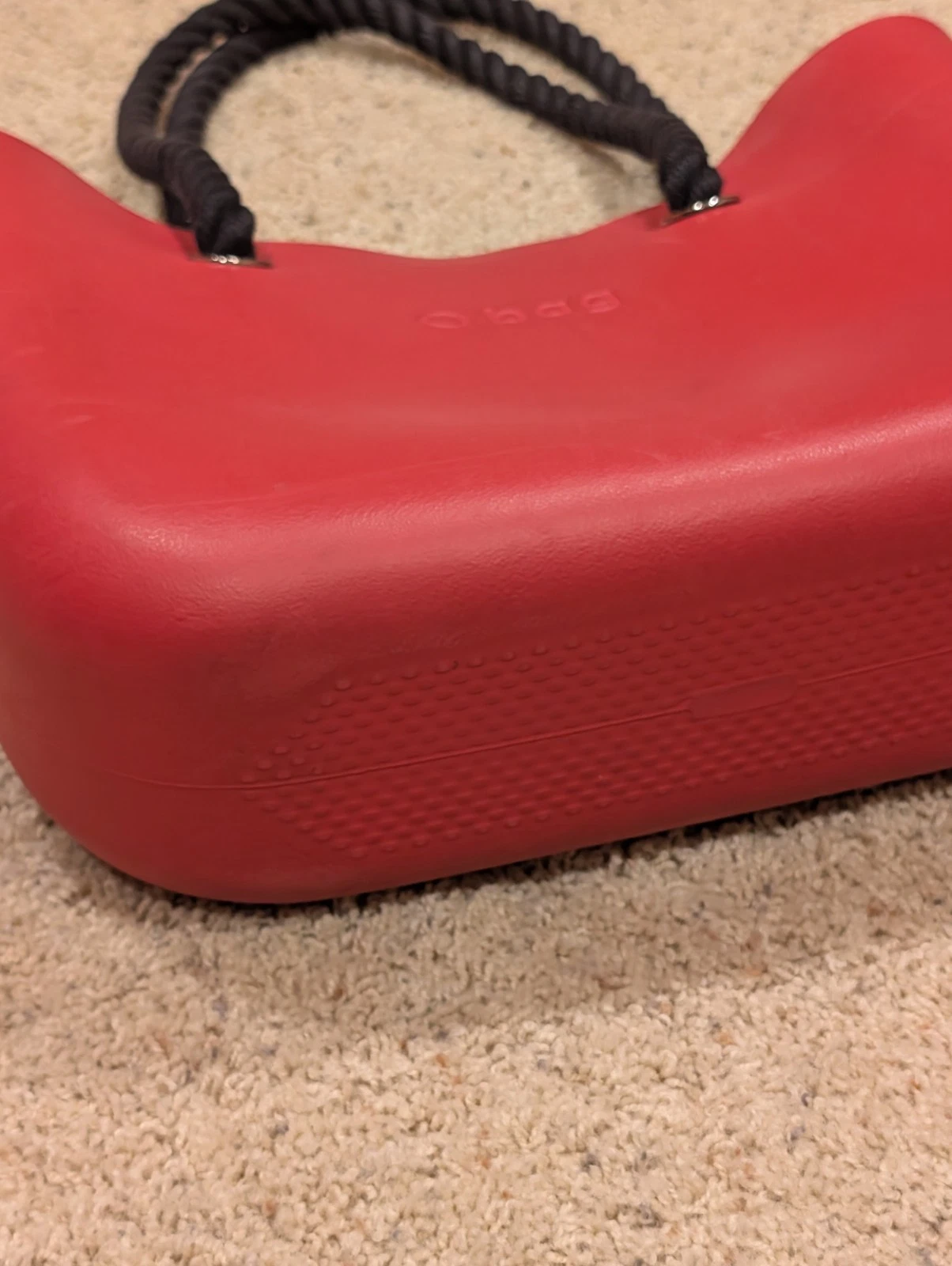 O bag Red Large 16''x 12'' Tote with Extras Made in Italy - O Bag