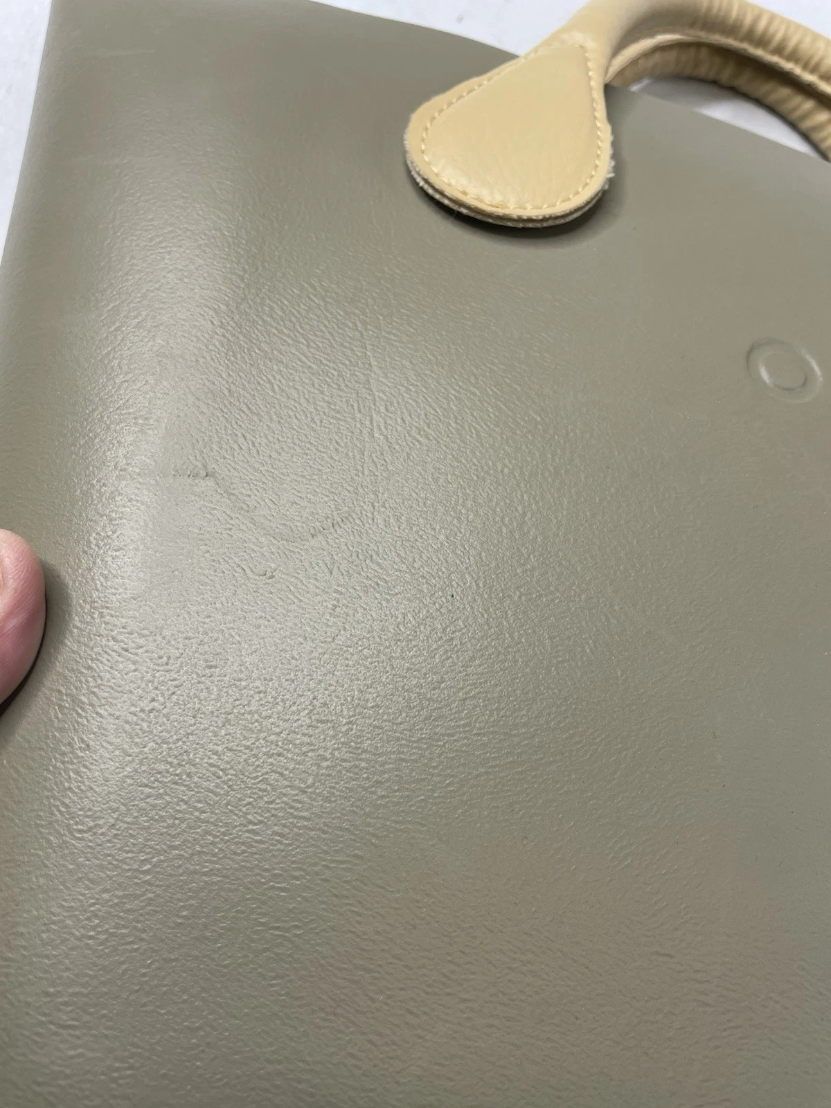 Obag O Bag Handbag Italy Summer Beach Tote Leather Handles - O Bag