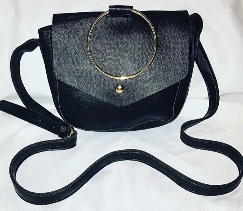 Women’s O Ring Handle Crossbody Shoulder Adjustable Strap Bag - O Bag