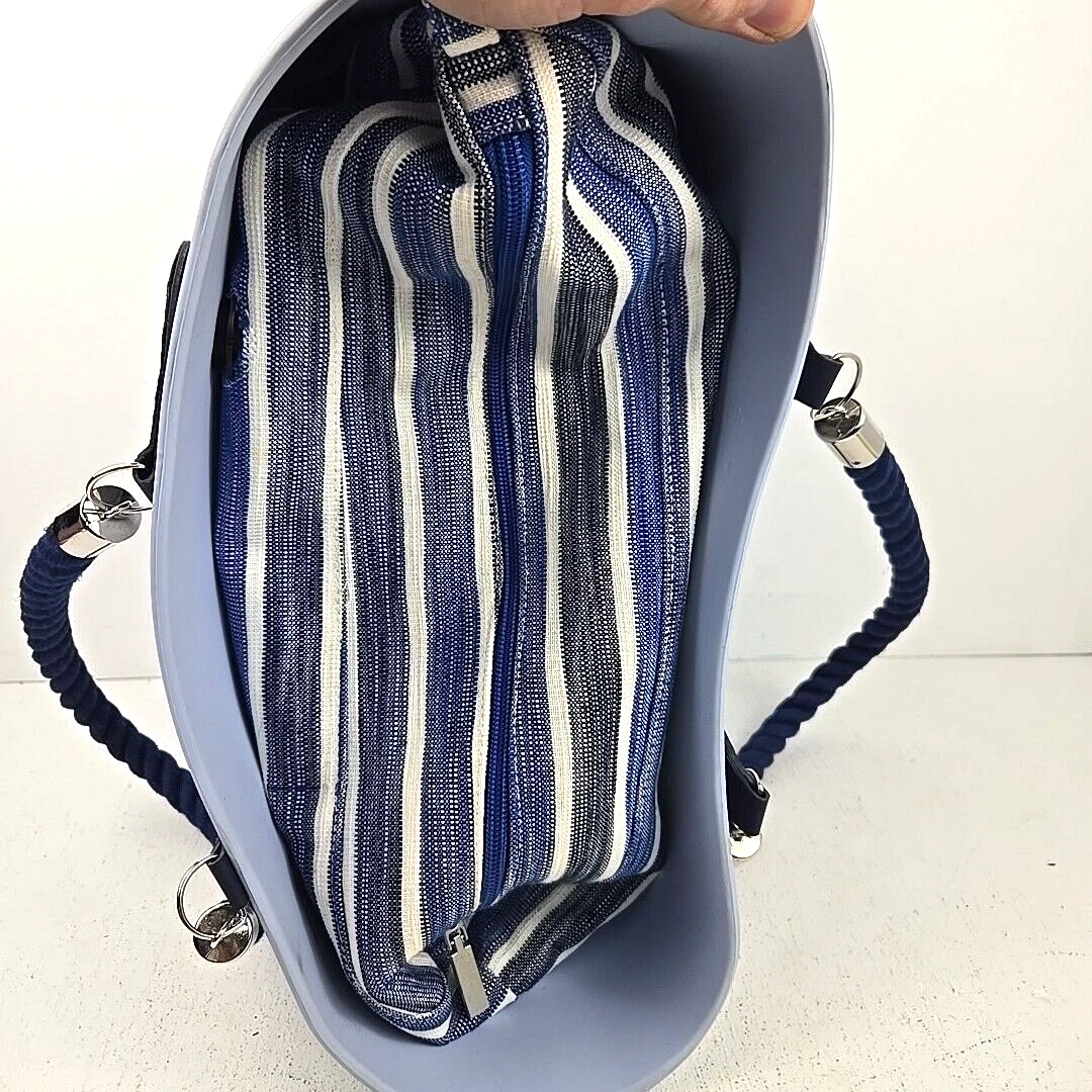 O Bag Italy Blue Foam Women's Double Handles Large Tote Shoulder Handbag - O Bag
