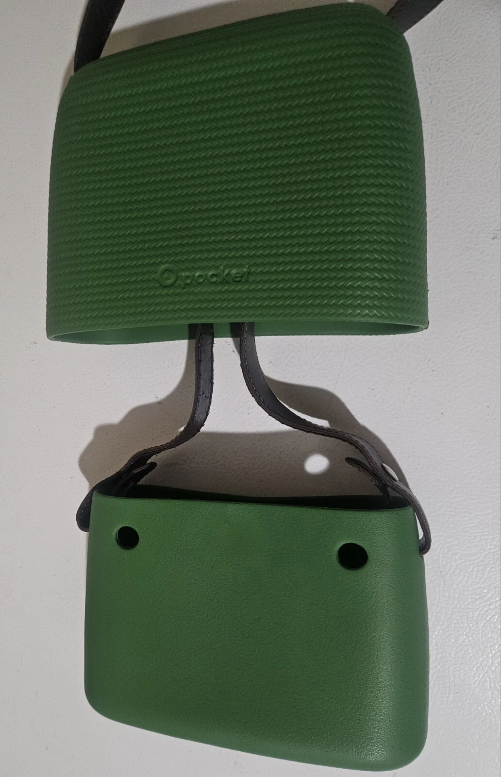 O Pocket Bag Italy Green Purse Cross Body O Bag Slide Rubber - O Bag